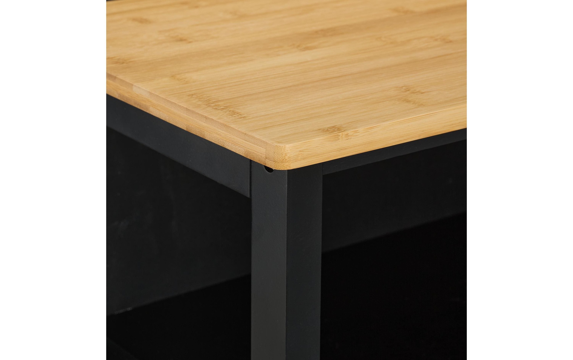 relaxdays Chariot de cuisine »mit Weinregal 80 x 65 x 35 cm«