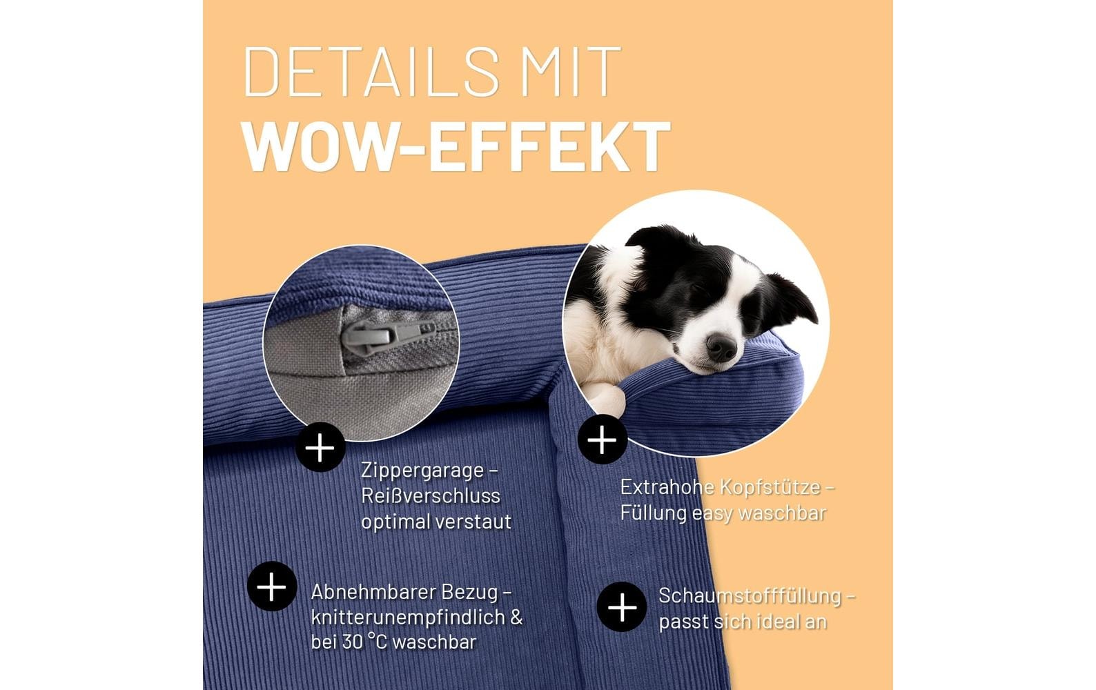 Lumaland Hundebett »Indoor Cord M«