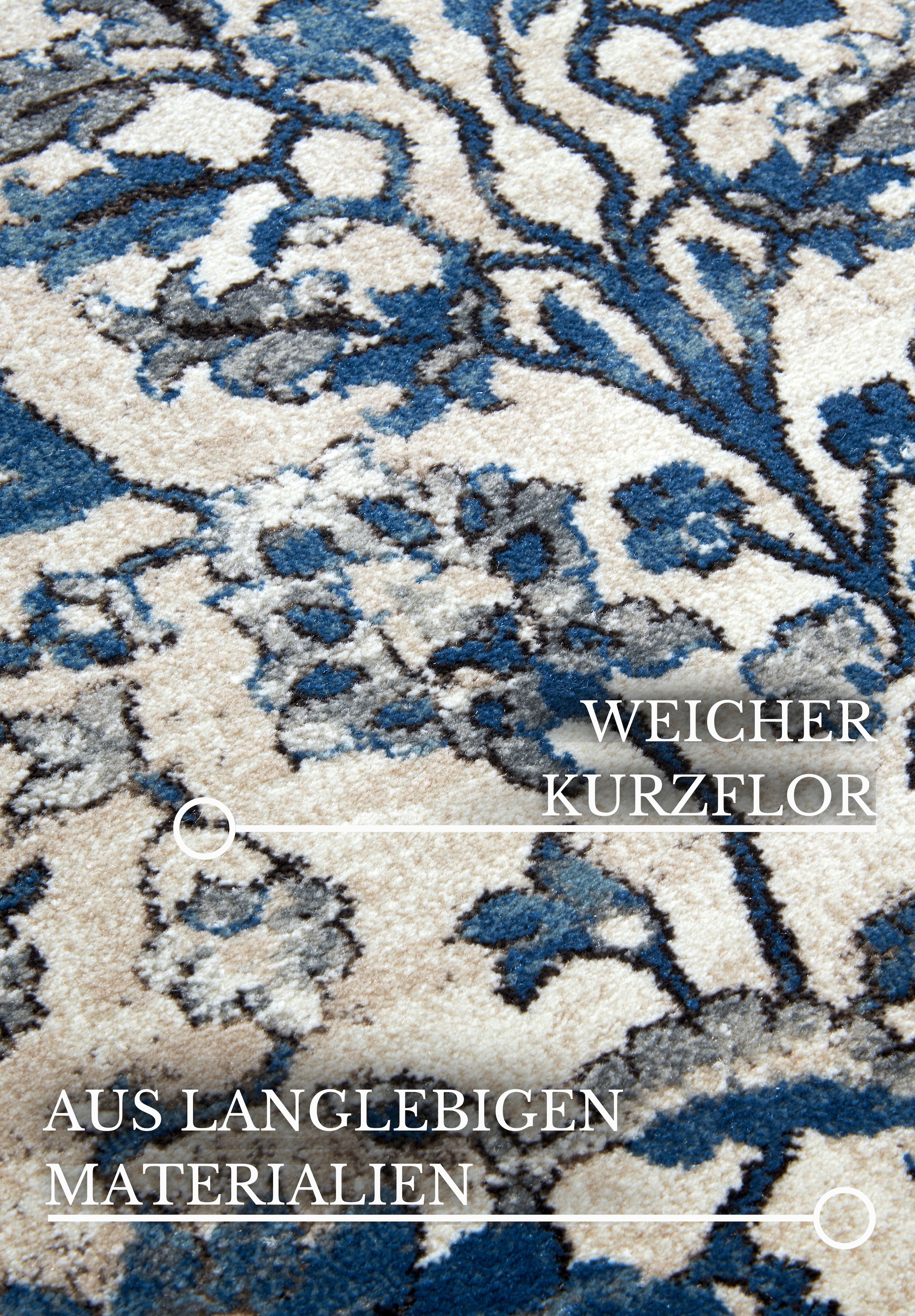 Villeroy & Boch Tapis »Ernest« Rectangulaire 11 mm Höhe Läufer, Orientalisch in einem Vintage-Look, Wohnzimmer, Kurzflor