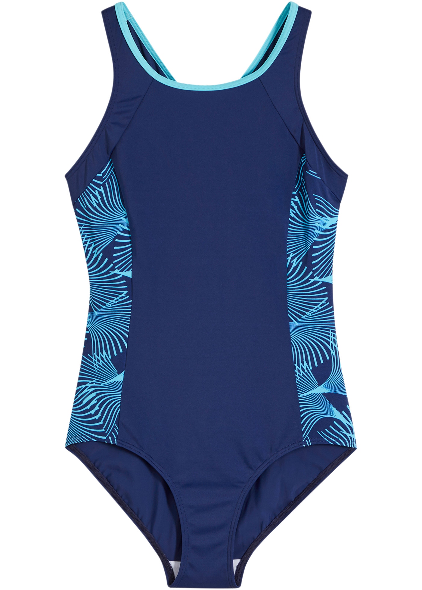 bonprix Schwimmanzug bequeme Passform, sportlich, aus Polyamid, Elasthan und Polyester