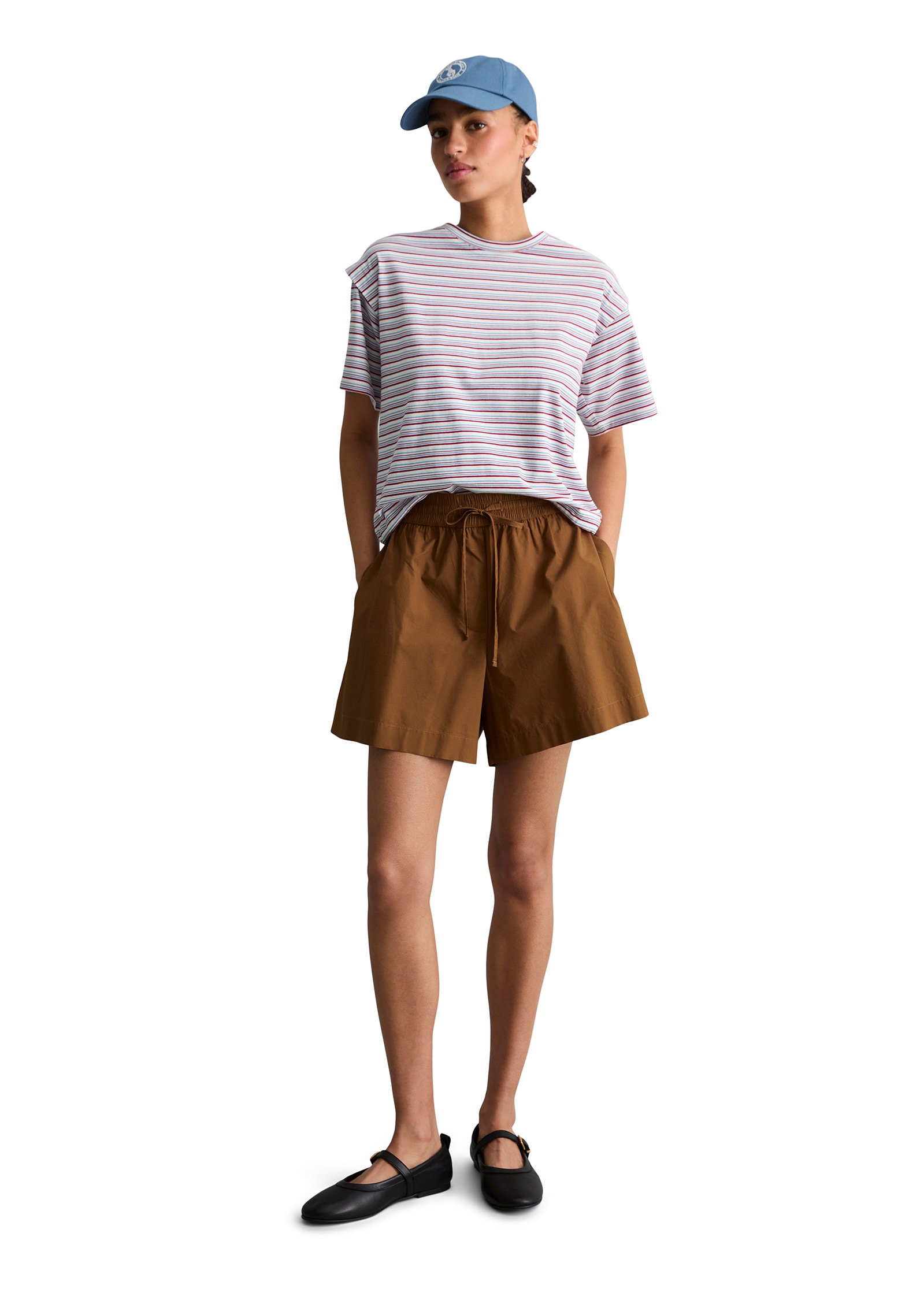 Marc O'Polo DENIM Short  relaxed aus Papertouch-Popeline