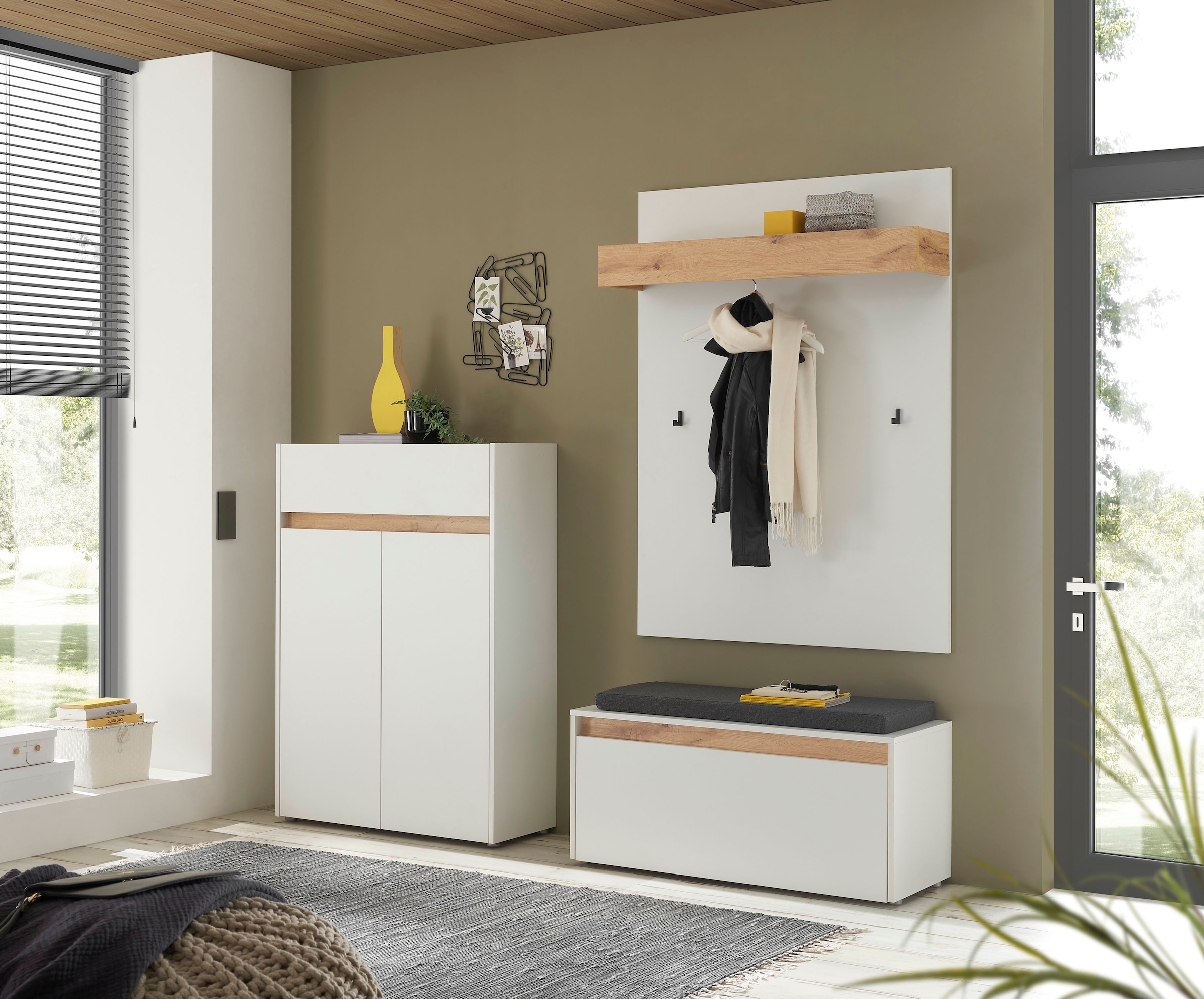 INOSIGN Ensemble de vestiaires »City/Giron, moderne Garderobe, viel Stauraum, ca. 24 Schuhe« Set, 3 cuis tlg.