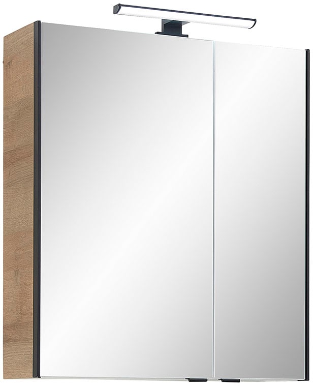 Saphir Ensemble de meubles de salle de bain »Quickset 395 4-teilig, Waschbeckenunterschrank mit LED-Spiegelschrank« 4 cuis tlg.