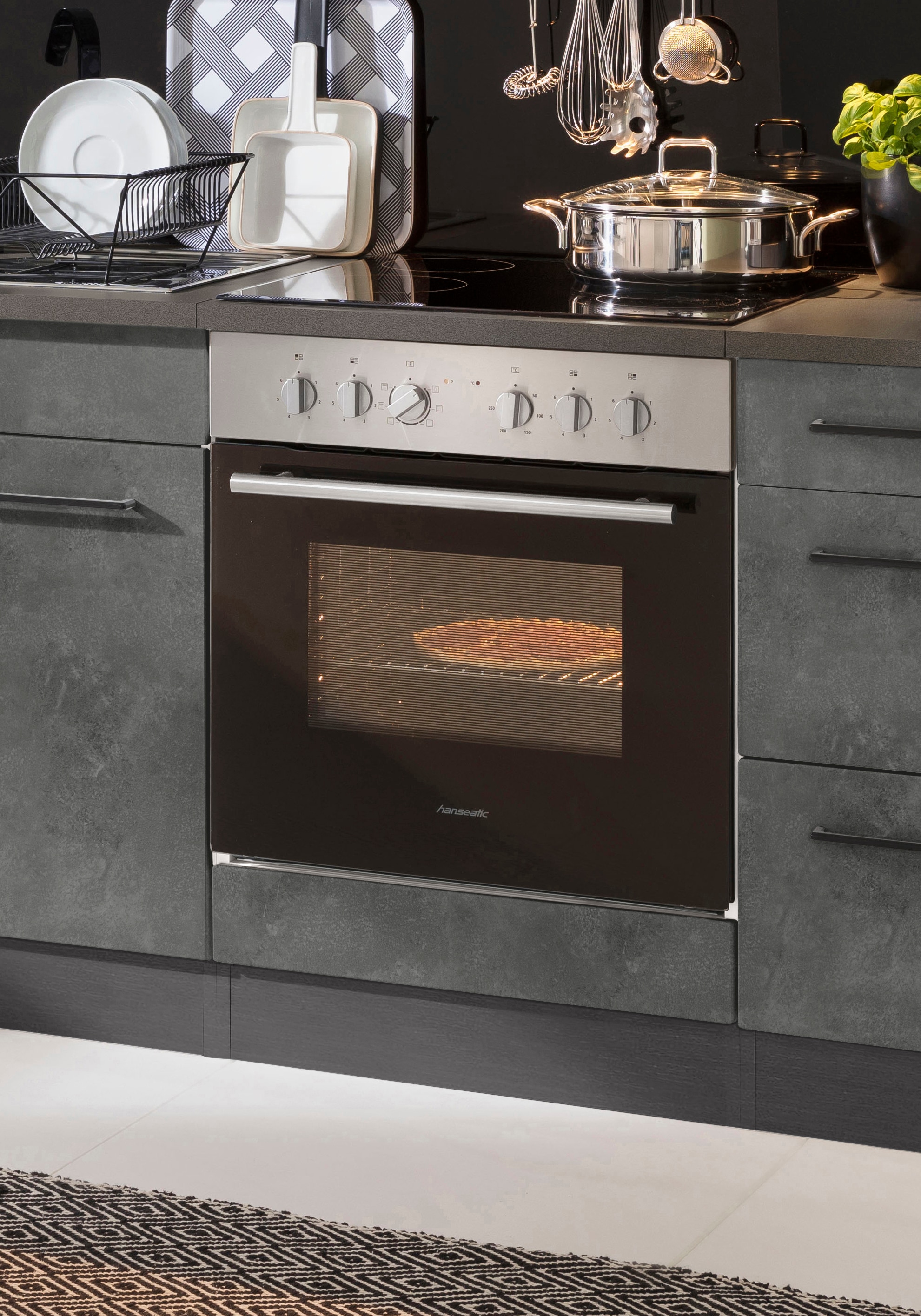 KOCHSTATION Herdumbauschrank »KS-Tulsa« 60 cm breit, für Einbau-Herdset