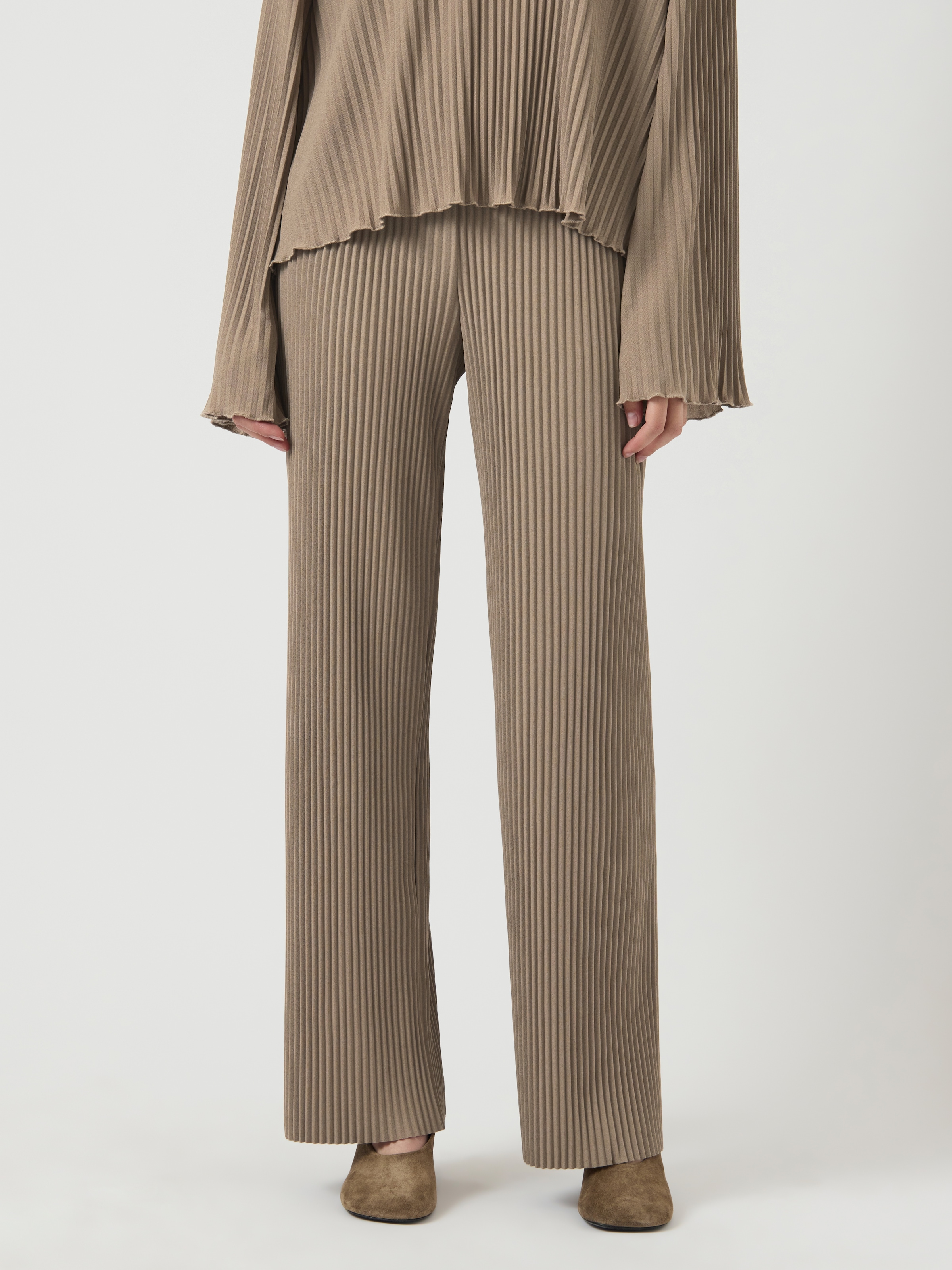 Y.A.S Pantalon à enfiler »YASALISA HW PANT S. NOOS«  Sommerhose, mit Plisseefalten