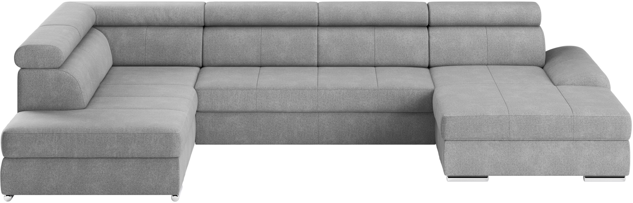 sit&more Paysage de salon »U-Form« mit verstellbaren Kopfteilen, wahlweise mit Bettfunktion