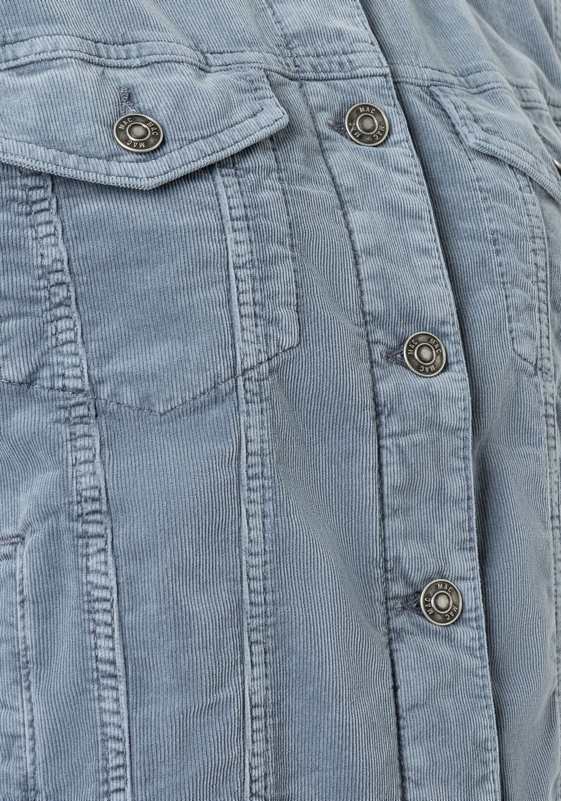 MAC Veste en velours côtelé mit Taschen