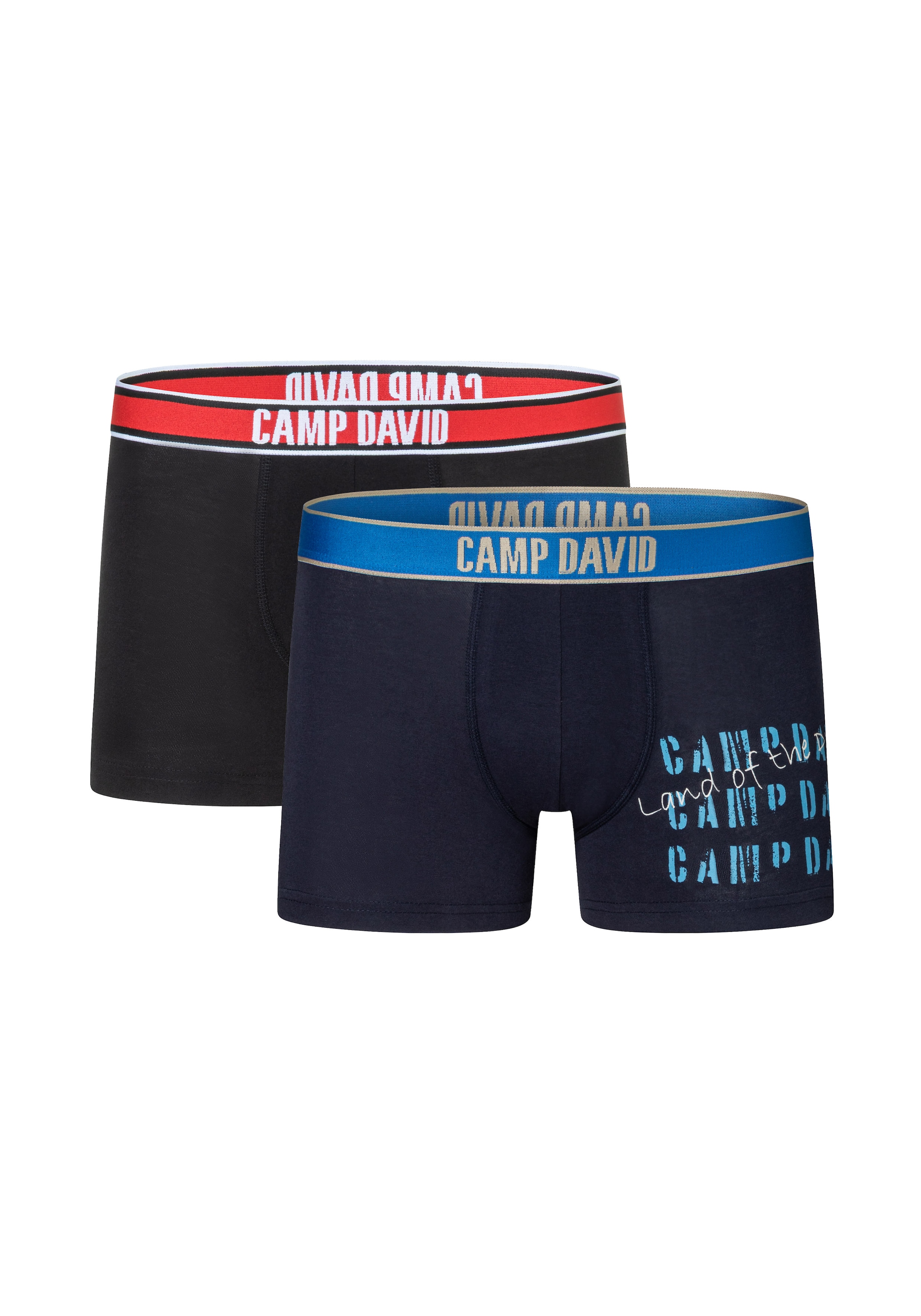 CAMP DAVID Boxers »casual« 2 Paar,  mit elastischem Bund