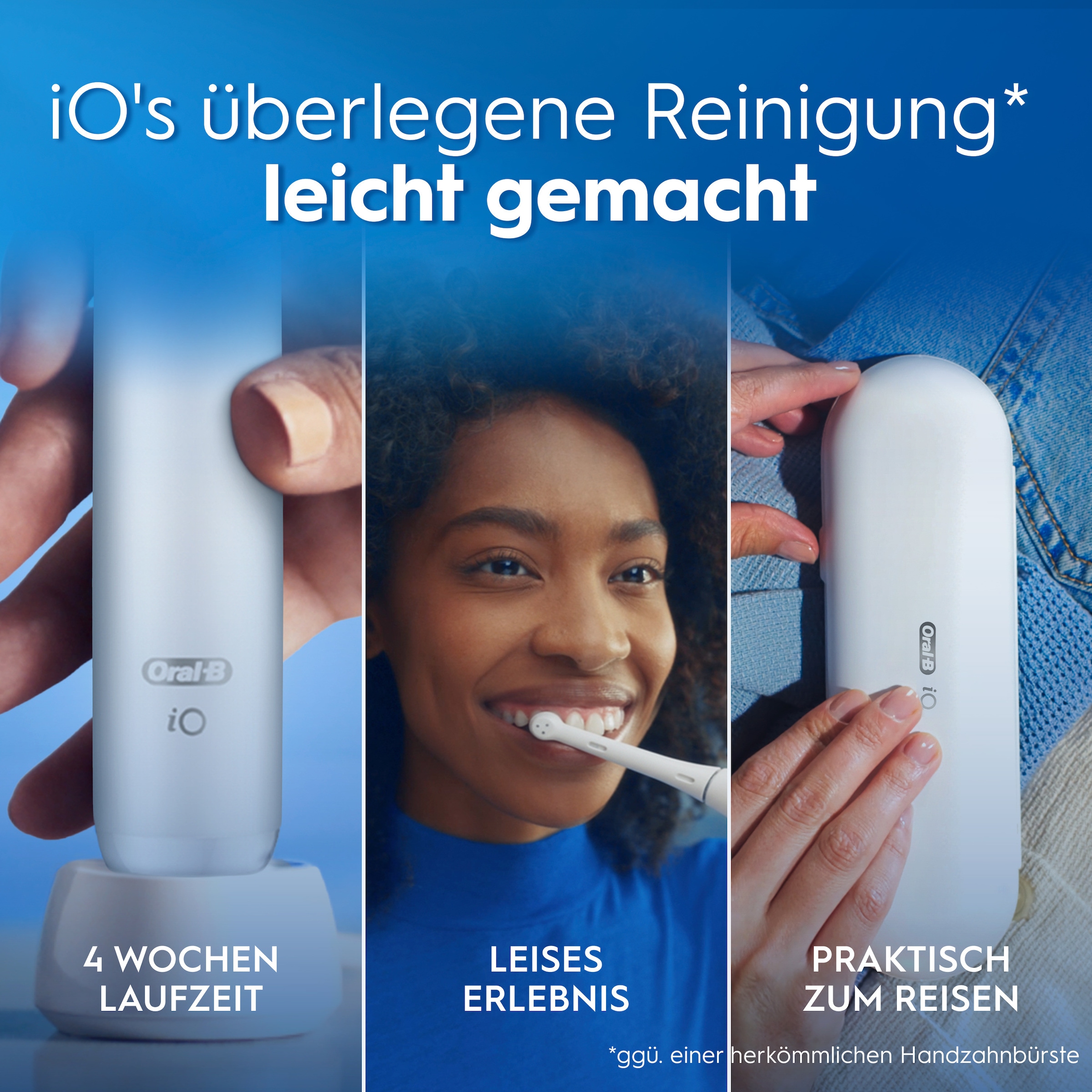 Oral-B Brosse à dents électrique »iO Series 2« 1 cuis Aufsteckbürsten pour un nettoyage ultime