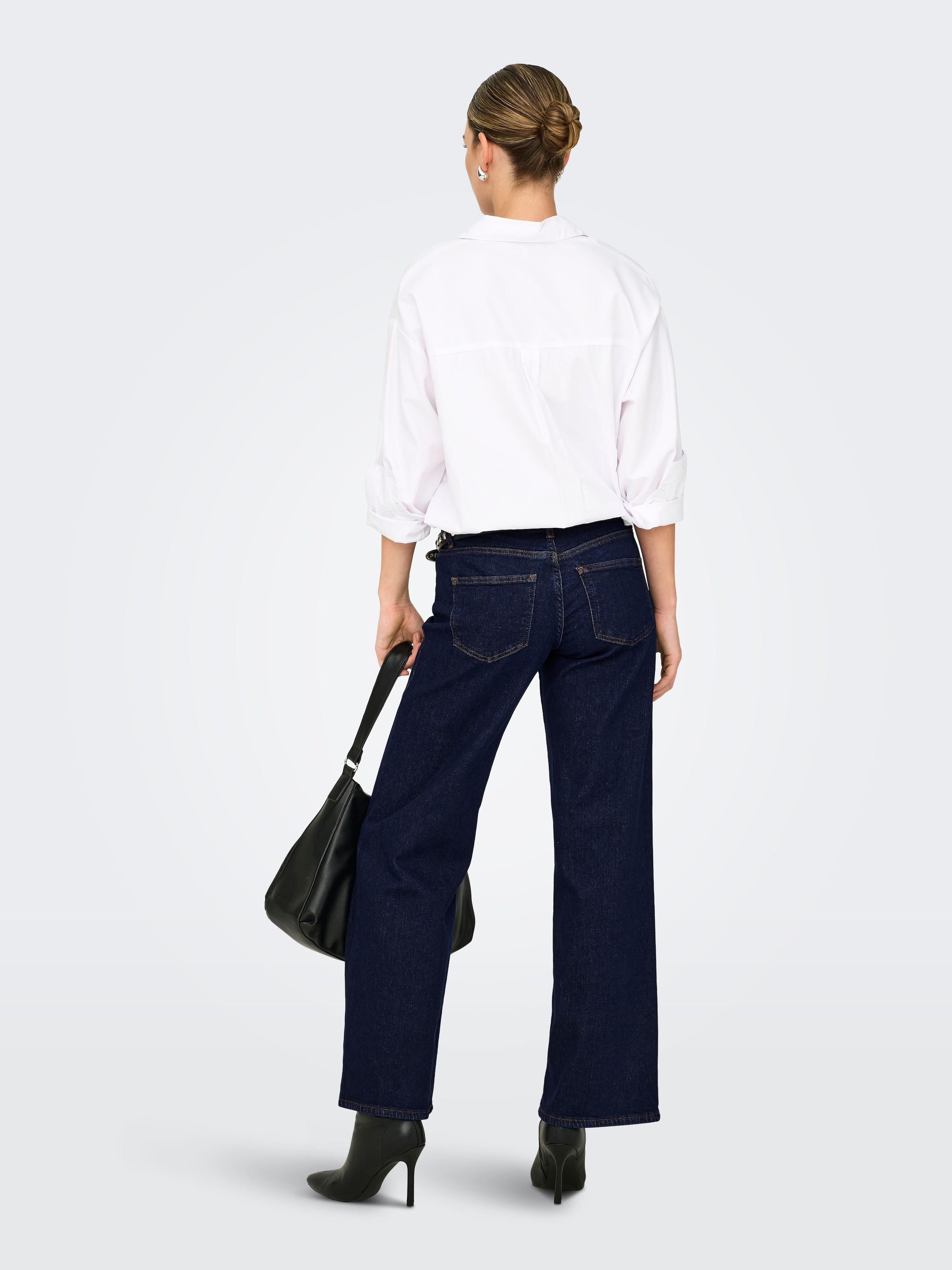 ONLY Jeans taille basse »ONLJUDY-O LW WIDE DNM RINSE TAI966« Baumwollmischung, low waist, wide fit