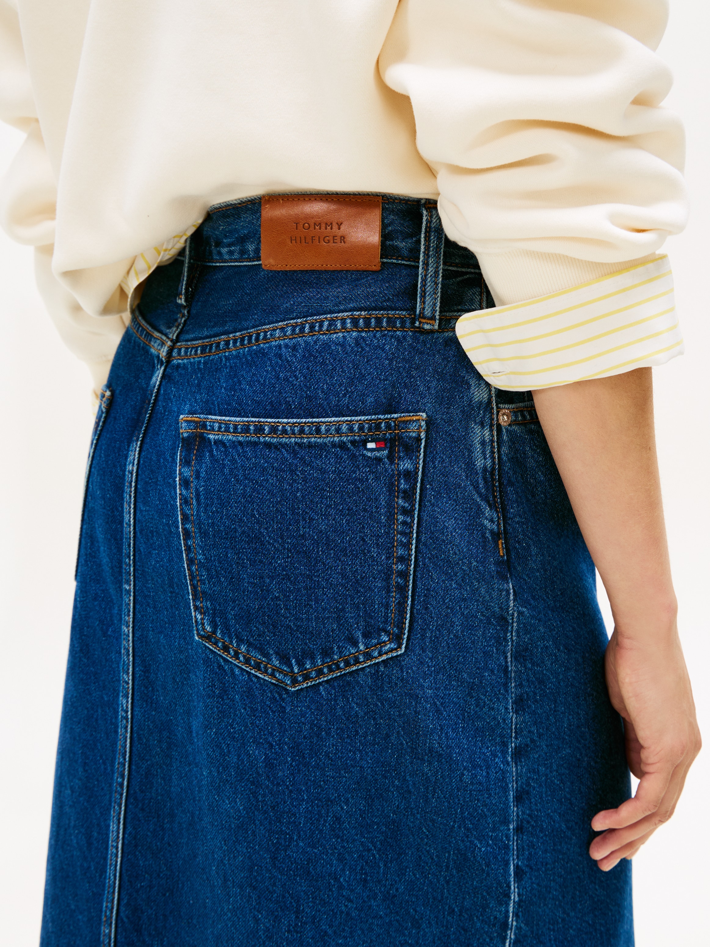 Tommy Hilfiger Jupe en jean »DNM EMI MIDI STRAIGHT SKIRT HW«