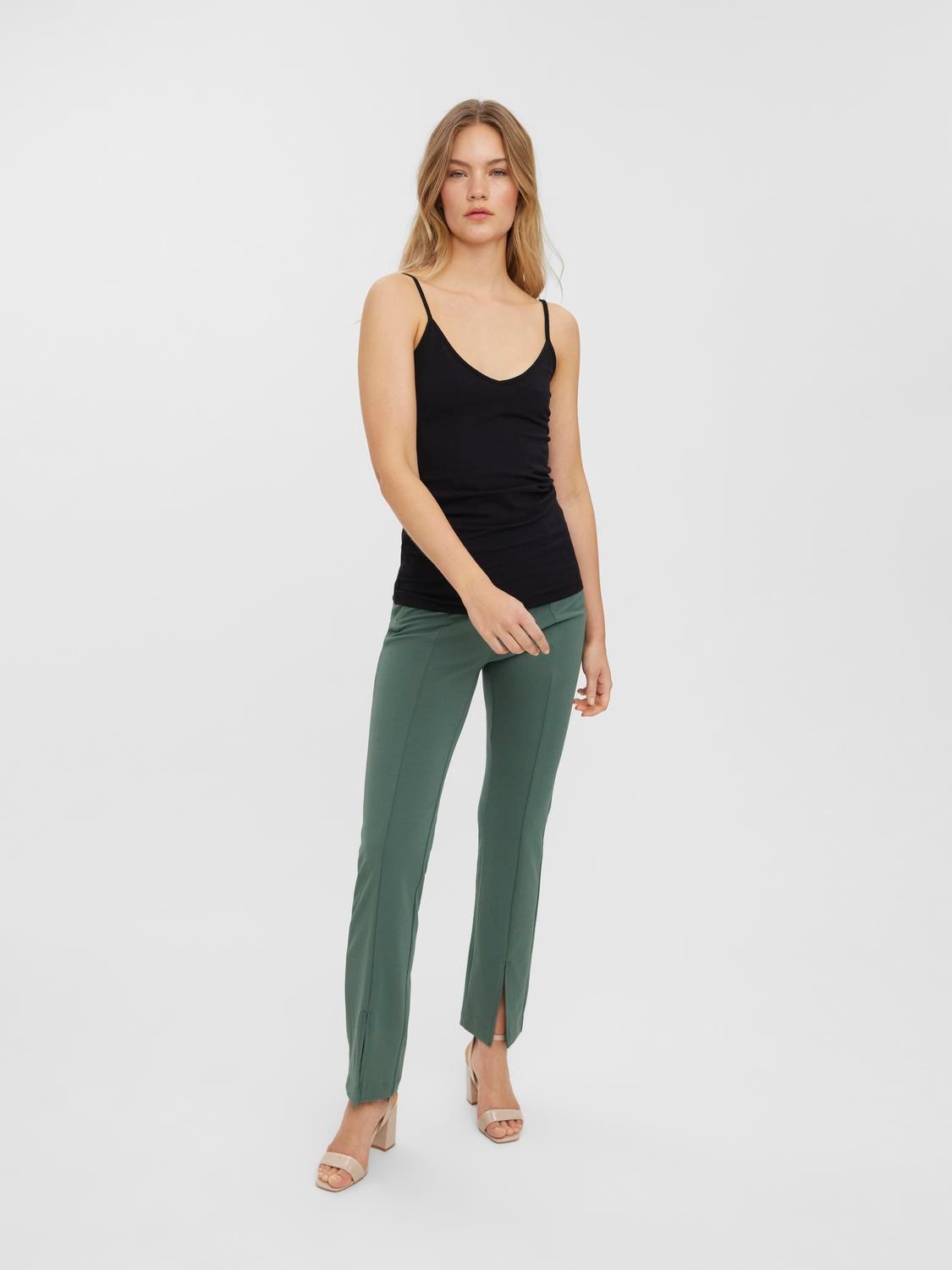 Vero Moda Top à bretelles spaghetti »VMMAXI MY SOFT V SINGLET 2PACK« pack de 2, 2 Mélange de coton, coupe slim