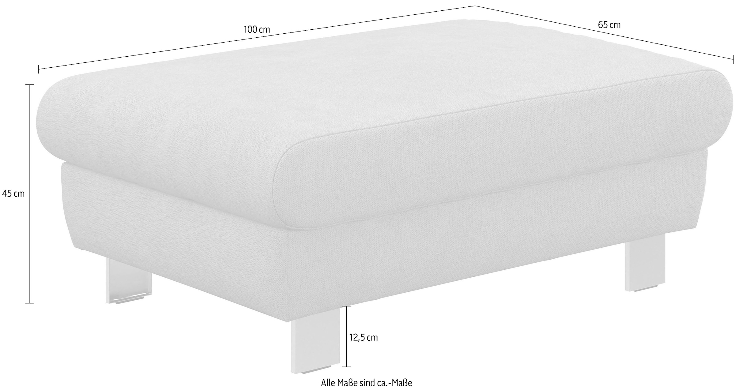 COTTA Tabouret »Komaris, B: 100 cm« individuell zu kombinieren