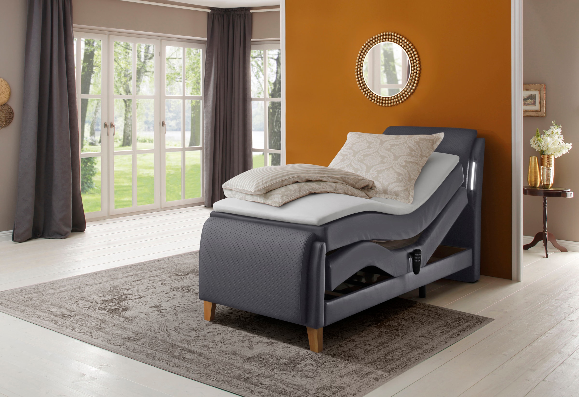 Home affaire Boxspringbett »Messina2« Liegekomfort elektrisch Verstellbar