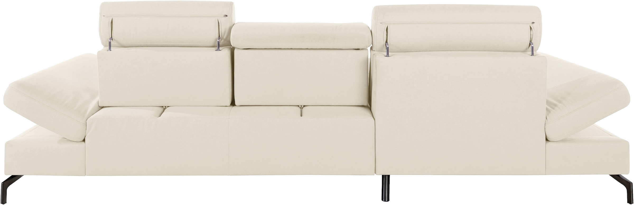 sit&more Ecksofa »Brisbane L-Form« Fusshöhe 15 cm, inklusive Sitztiefen-, Armteil- und Kopfteilverstellung