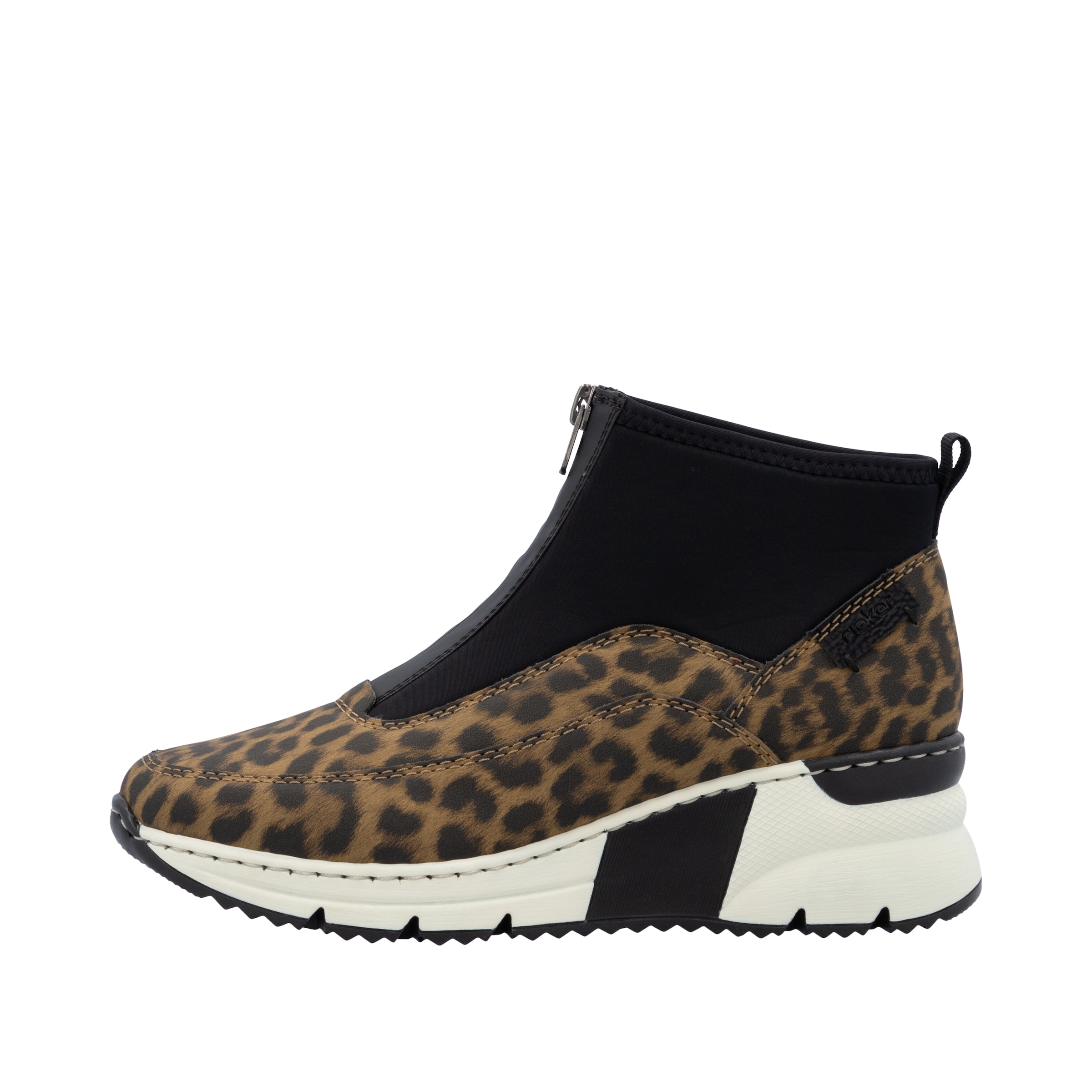 Rieker Bottines à enfiler  bottine, sneaker montante avec fermeture éclair à l'avant