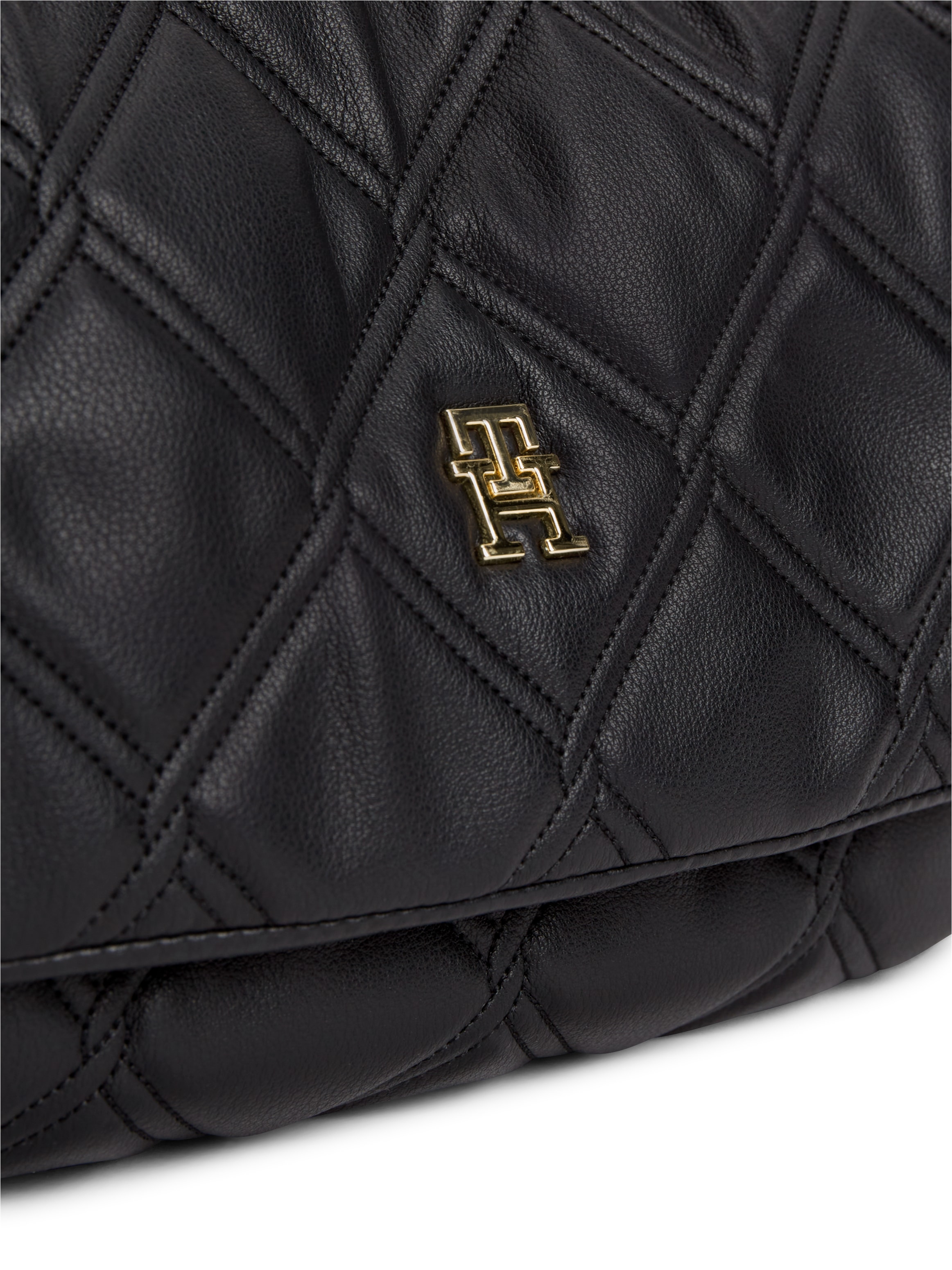 Tommy Hilfiger Sac à bandoulière »TH FEMININE SHOULDER BAG« Sac bandoulière femme, sac fourre-tout, avec chaîne décorative dorée