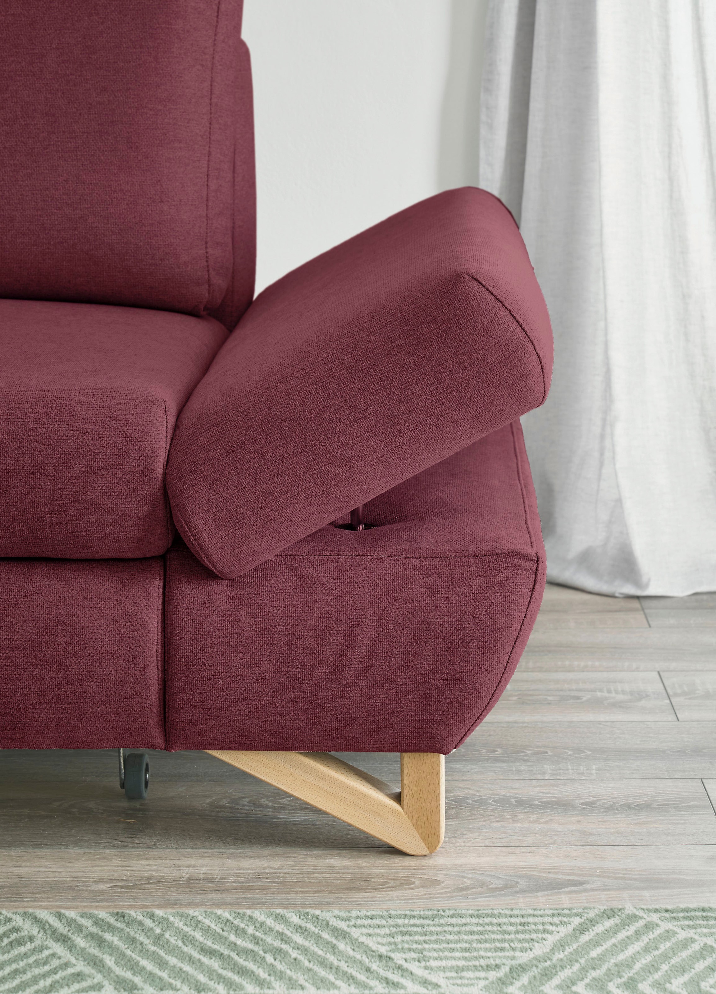Home affaire Schlafsofa »City/Giron« komfortable Bettfunktion (Liegefläche 245 x 138 cm), sowie Bettkasten