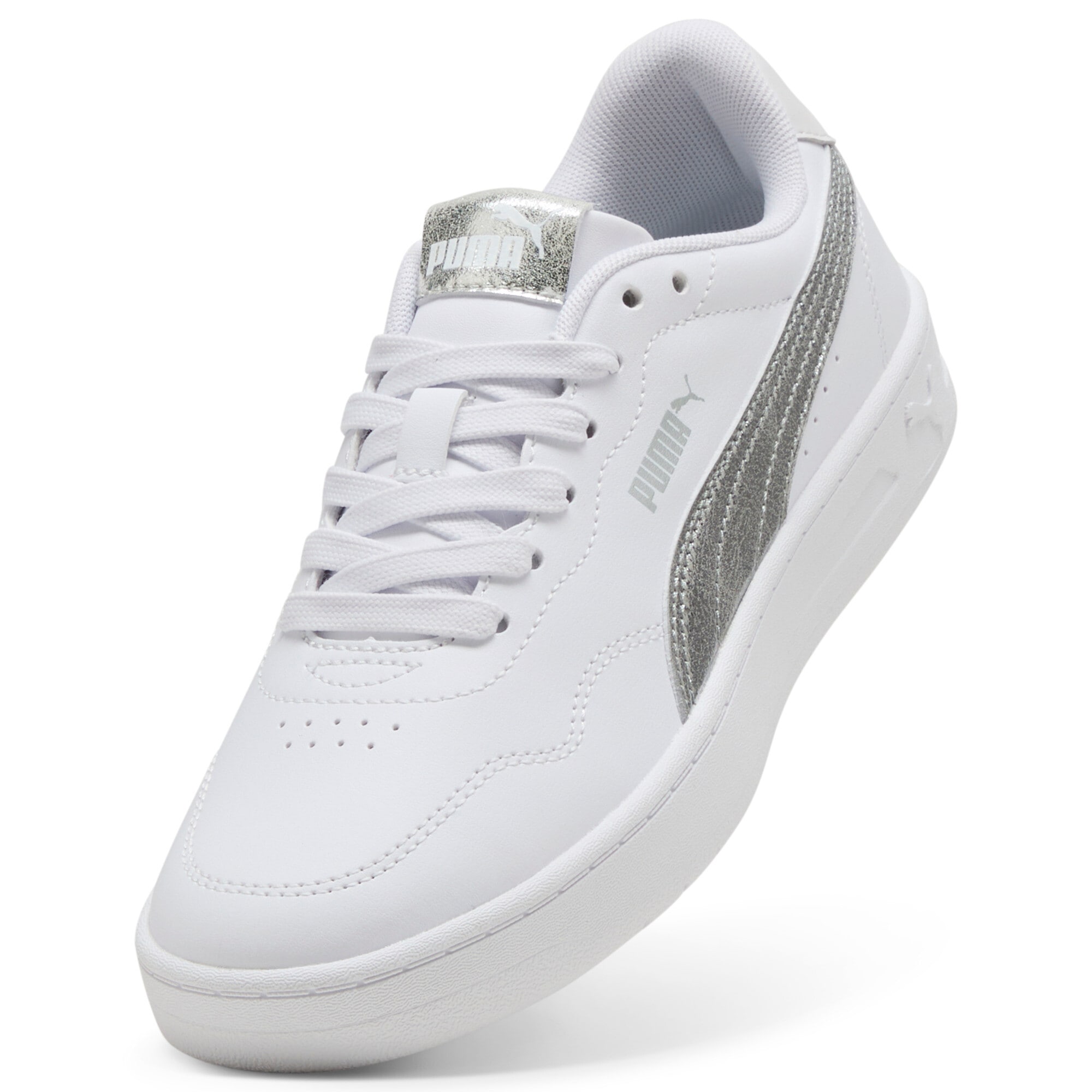 PUMA Sneakers »COURT LALLY METALLIC WHISPER«  für sportlichen Look im Alltag, atmungsaktives Innenmaterial