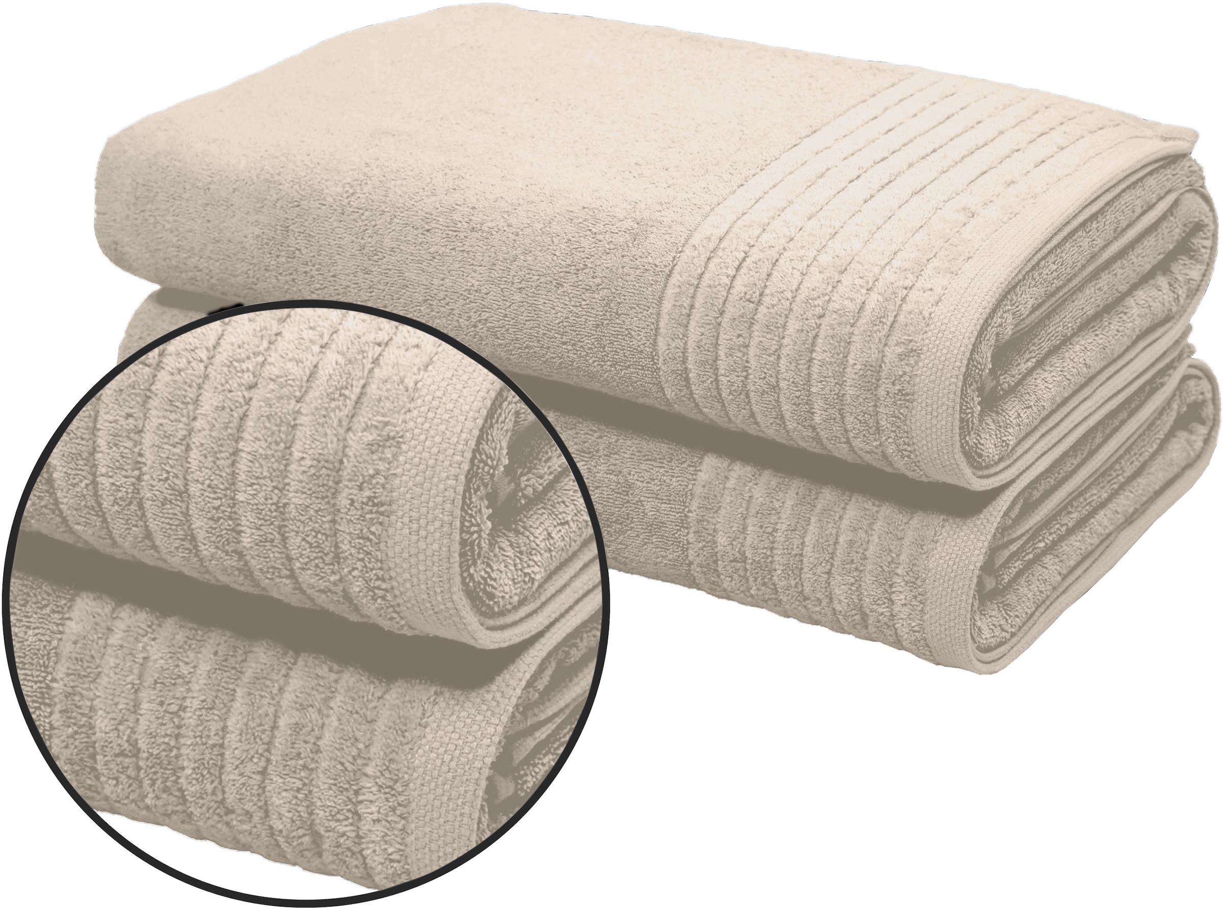 GOODproduct Serviette de sauna »Sanremo Premium, Premium Handtücher, 600 gr/m², 80x200cm« bordure, uni, duveteux, doux, qualité épaisse, garantie 5 ans