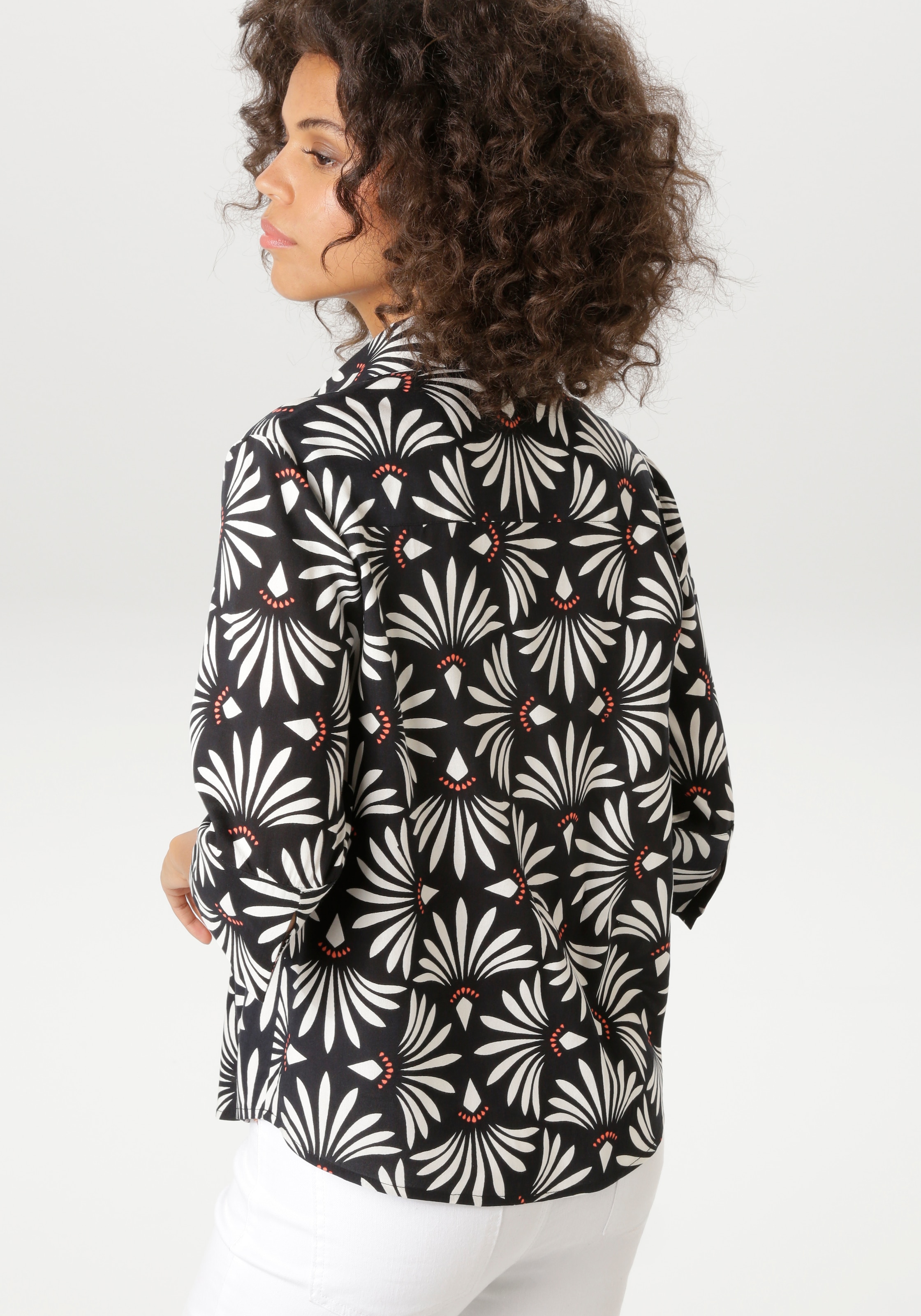 Aniston CASUAL Blouse à enfiler mit fantasievollem, grafischen Druck - NEUE KOLLEKTION