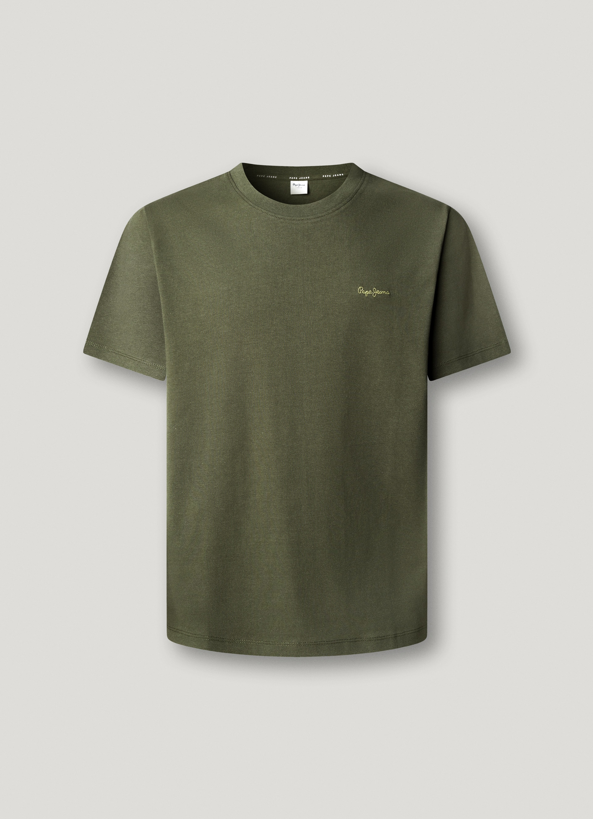 Pepe Jeans T-shirt »CONTRAST CONNOR« avec col rond et logo brodé