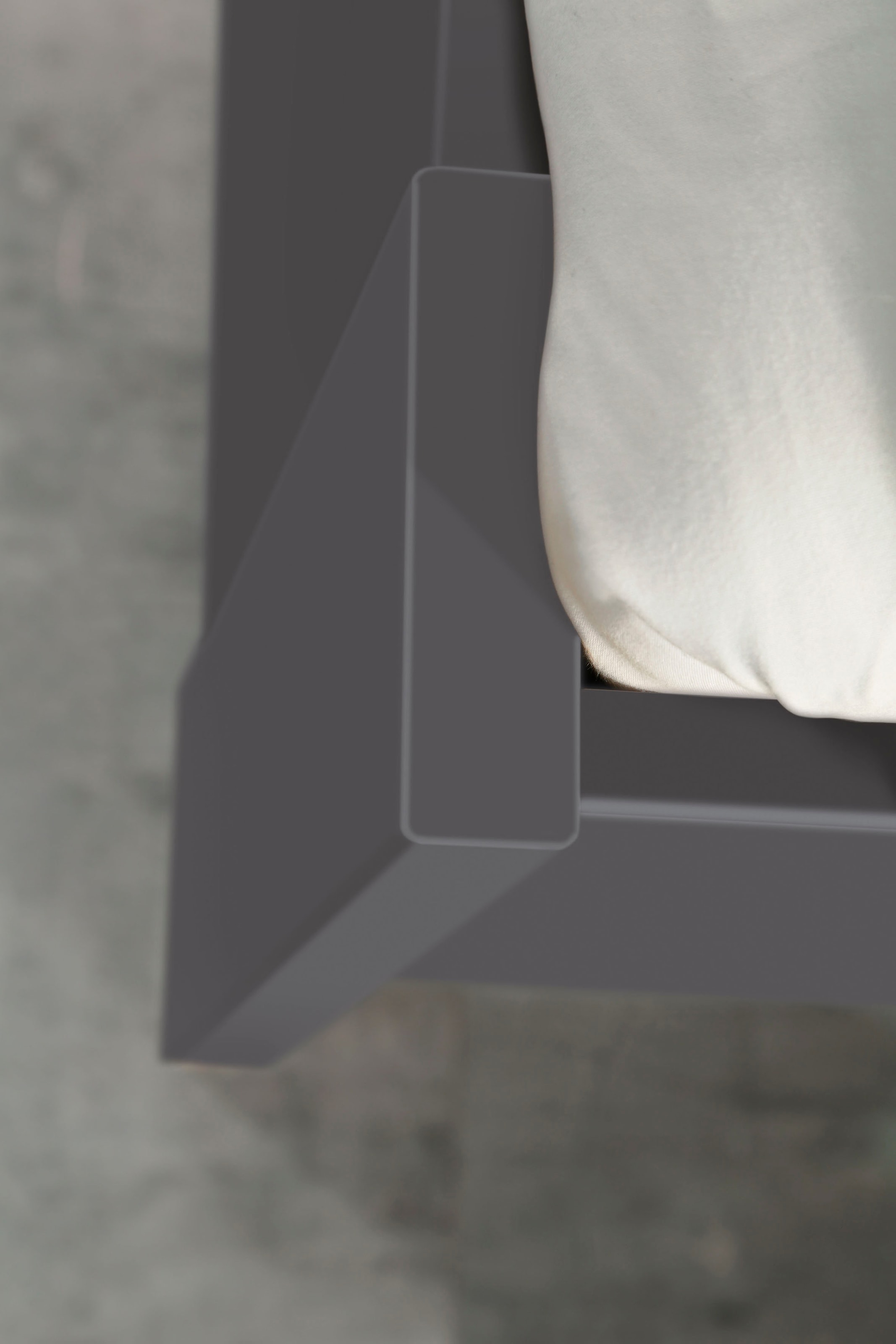 rauch Lit futon »Aditio« tête de lit en tissu tissé avec passepoil contrasté