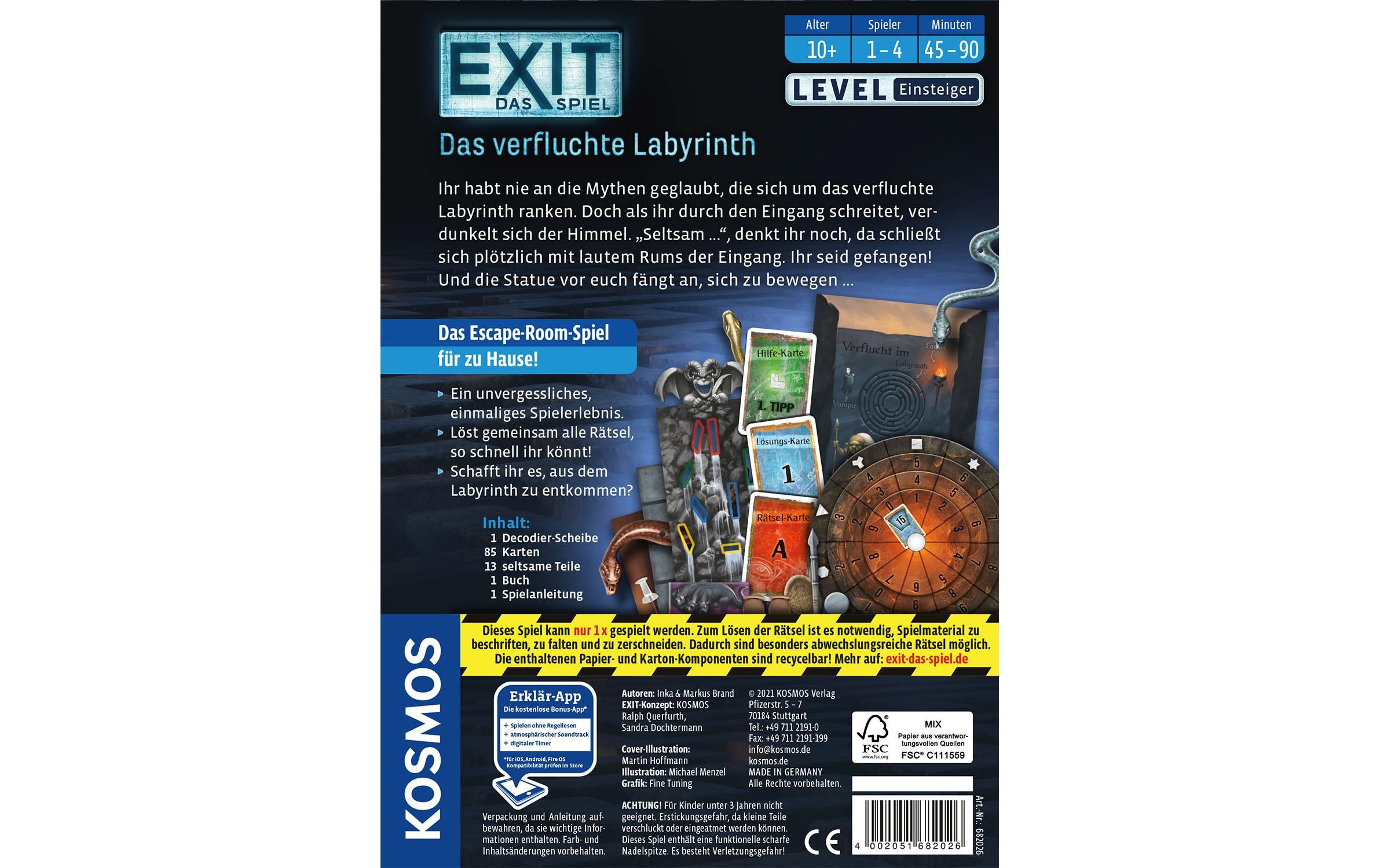 Kosmos Spiel »Spiel - Das verfluchte Labyrinth«