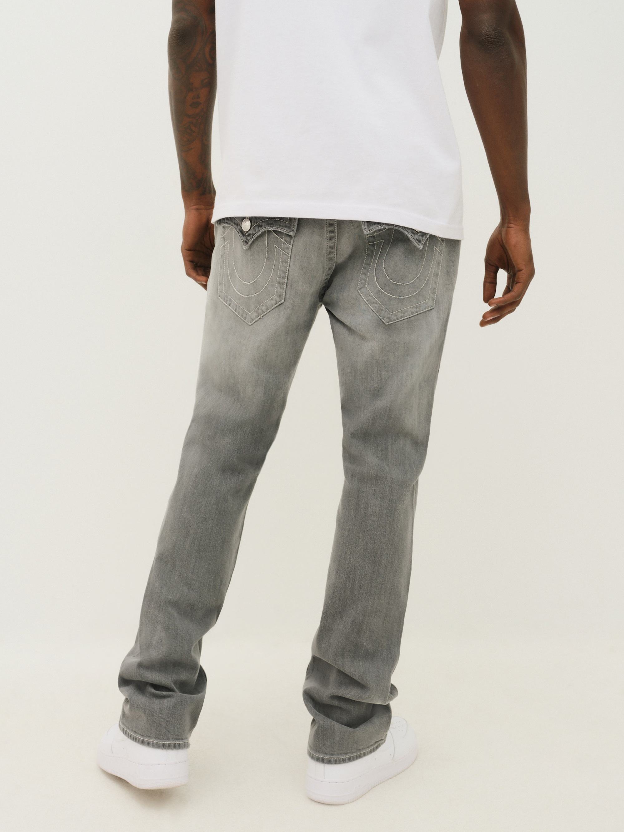 True Religion Jeans droit »RICKY SN FLAP« mélange coton, coupe droite