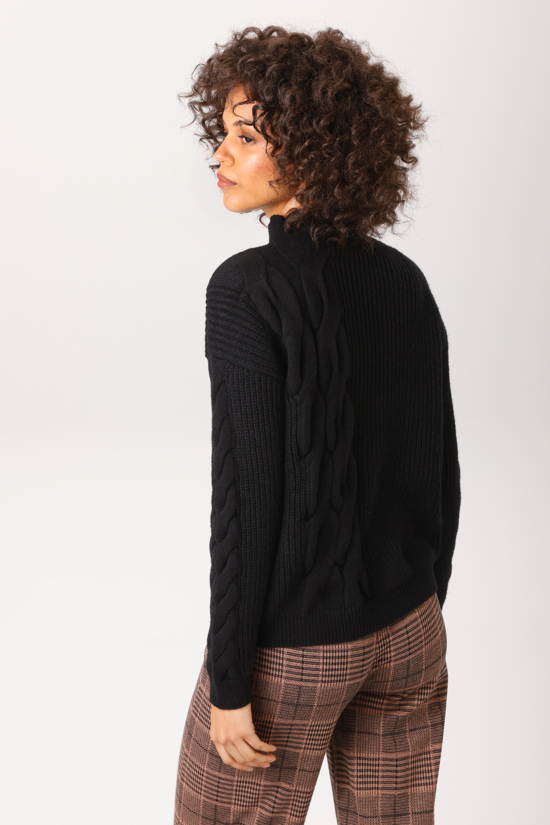 Aniston CASUAL Pull en tricot orné de torsades - NOUVELLE COLLECTION