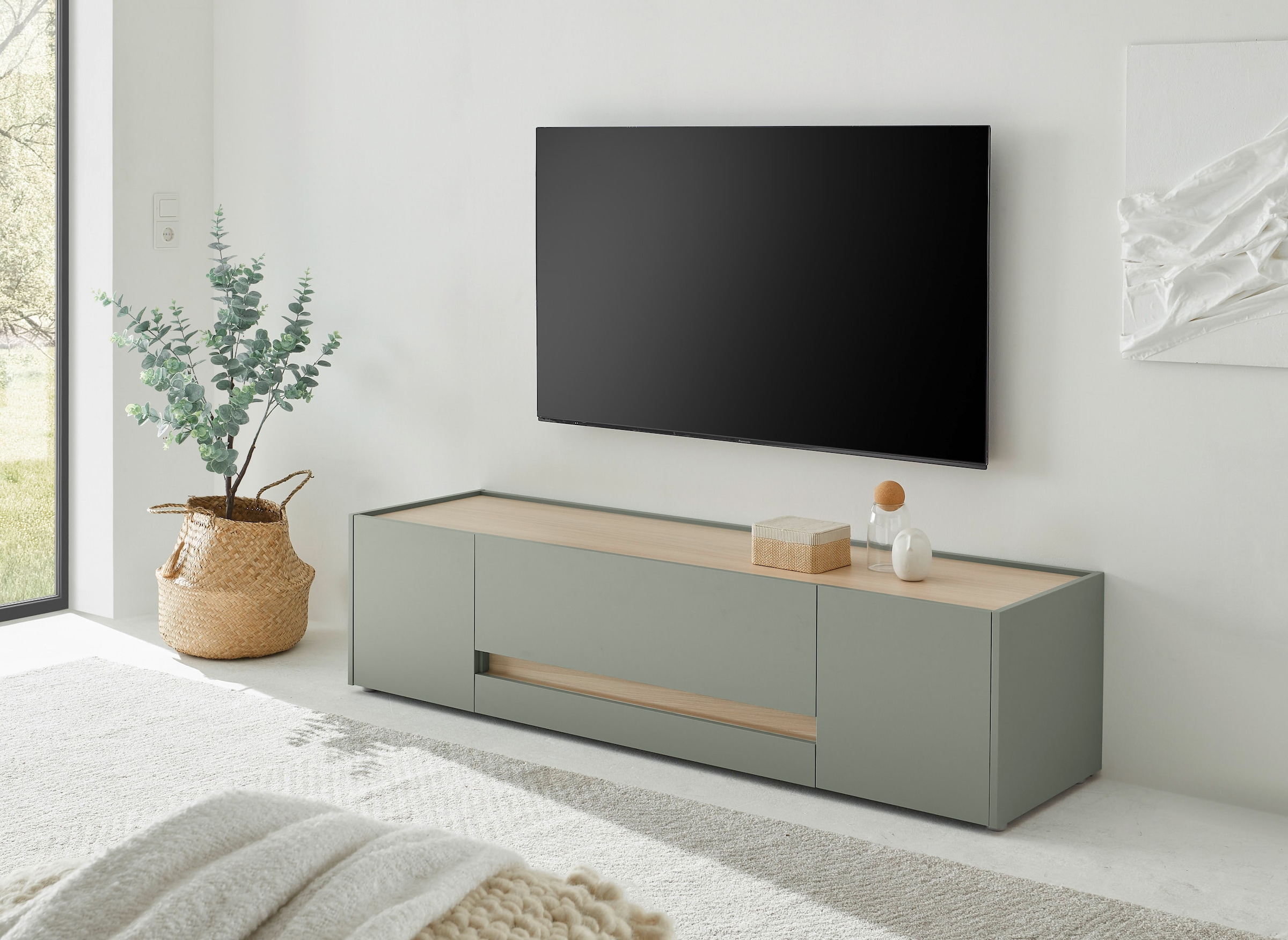 Home affaire Lowboard »City/Giron, moderner TV-Schrank, Kommode, TV-Unterschrank« zeitlos, modern, ausreichend Stauraum, vielseitig einsetzbar