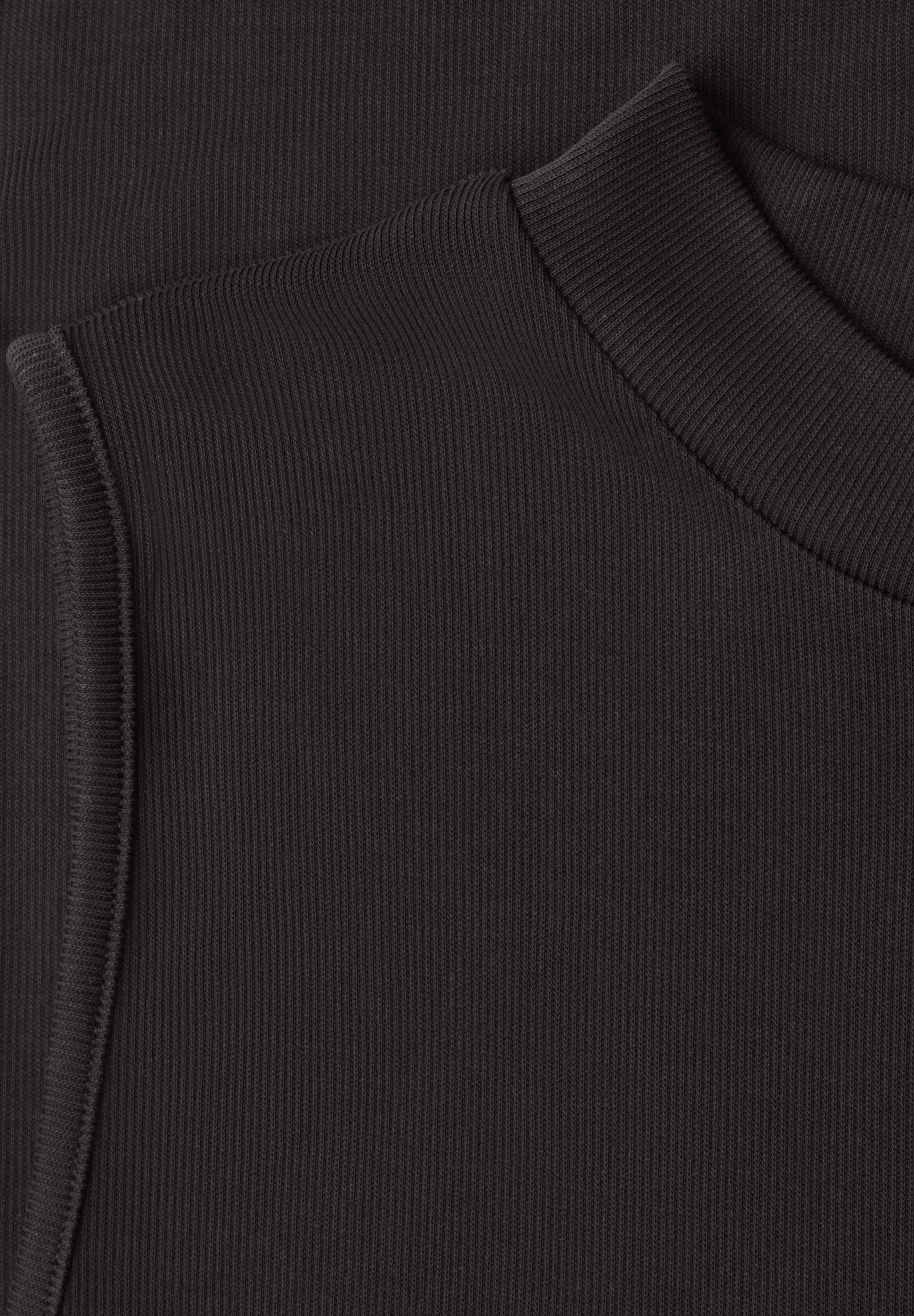 STREET ONE Haut de chemise Top d'été effet soie avec col roulé