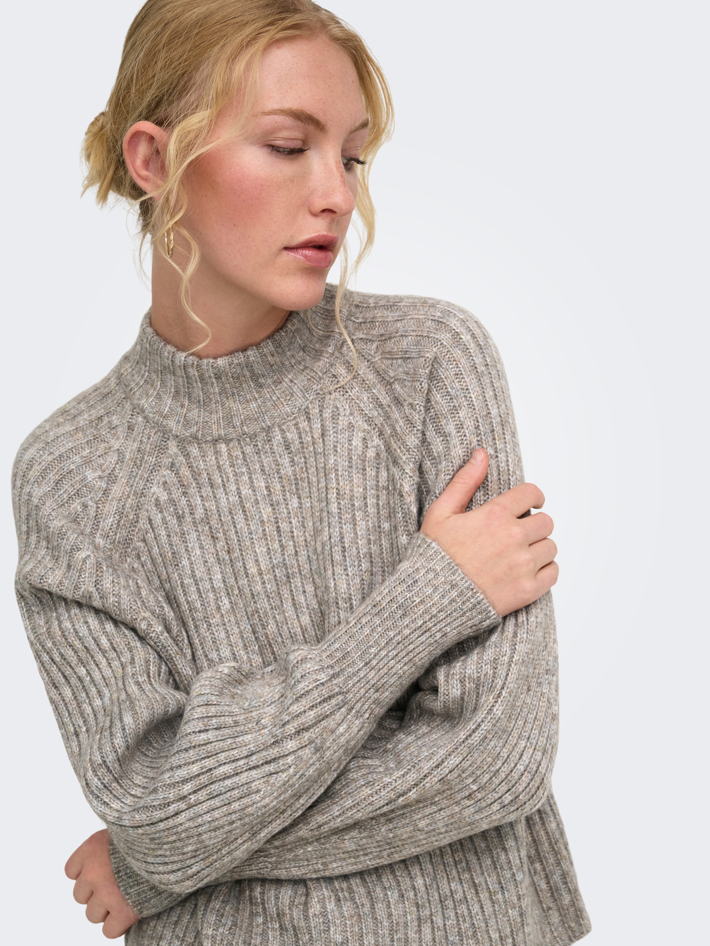 ONLY Pull en tricot »ONLKALIBU L/S PULLOVER KNT NOOS« fibre synthétique, coupe régulière