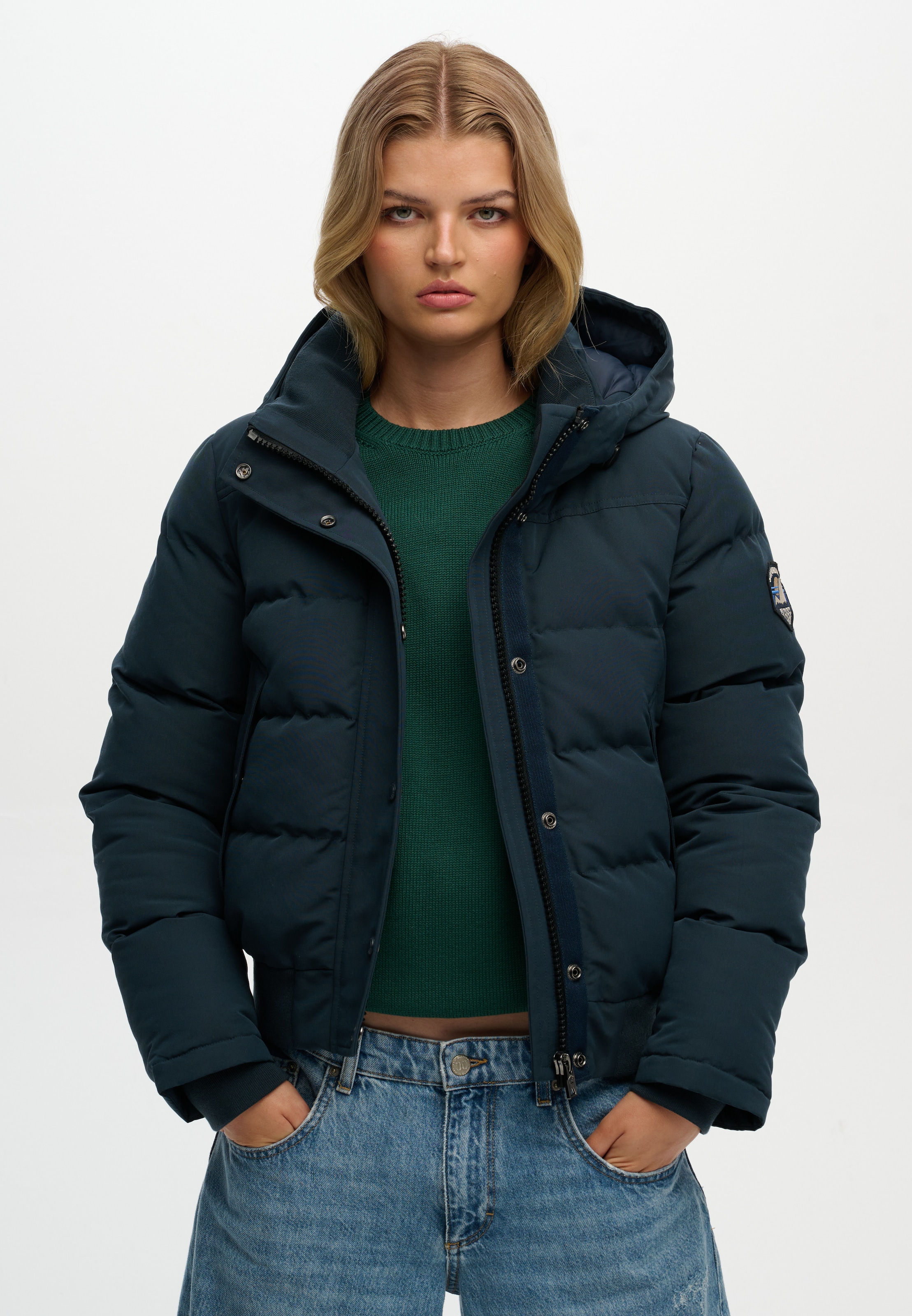 Superdry Veste matelassée »EVEREST BOMBER JACKET« mit Kapuze