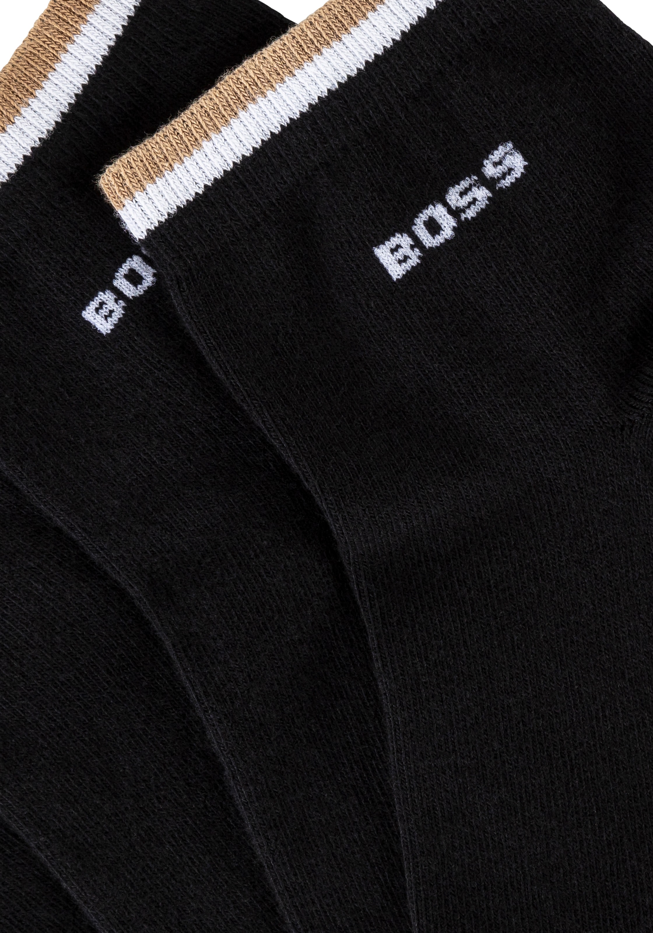 BOSS Chaussettes de loisirs »2P SH Stripe CC« Packung, 2er, 2 cuis tlg. mit BOSS Schriftzug
