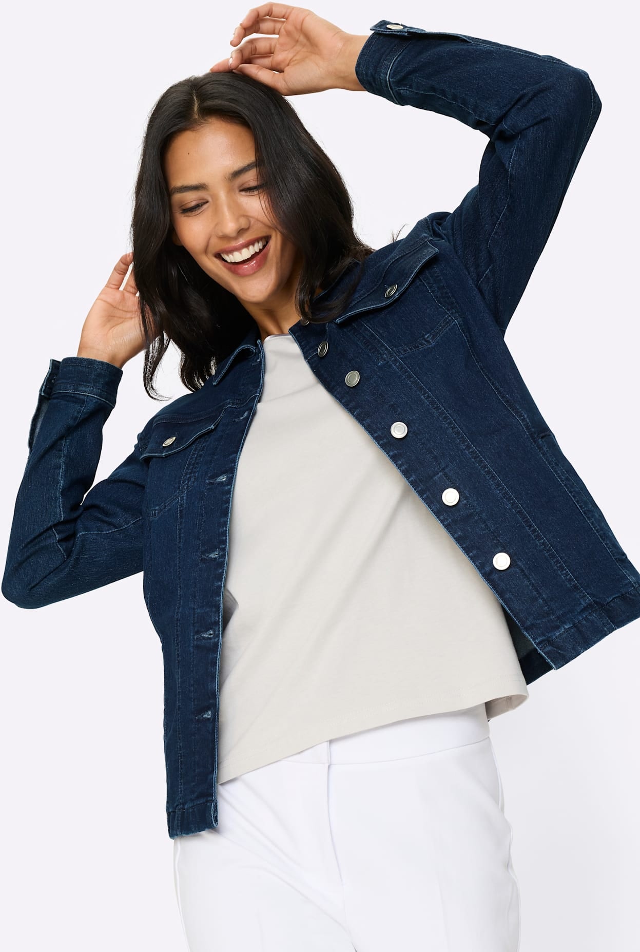 Classic Basics Veste en jean ohne Kapuze