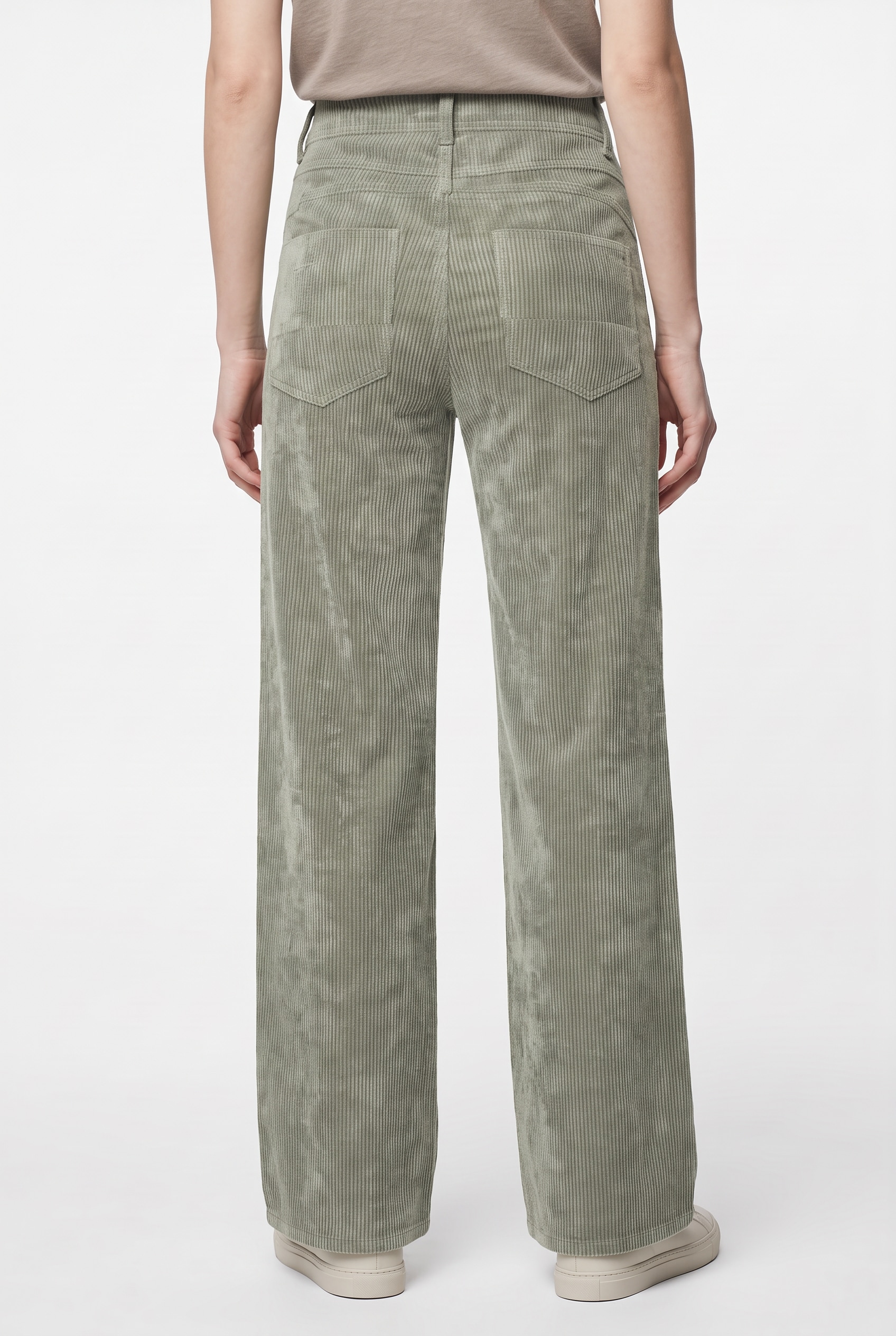 GANG Pantalon en velours côtelé »94AMELIE WIDE«  style 5 poches avec jambe large