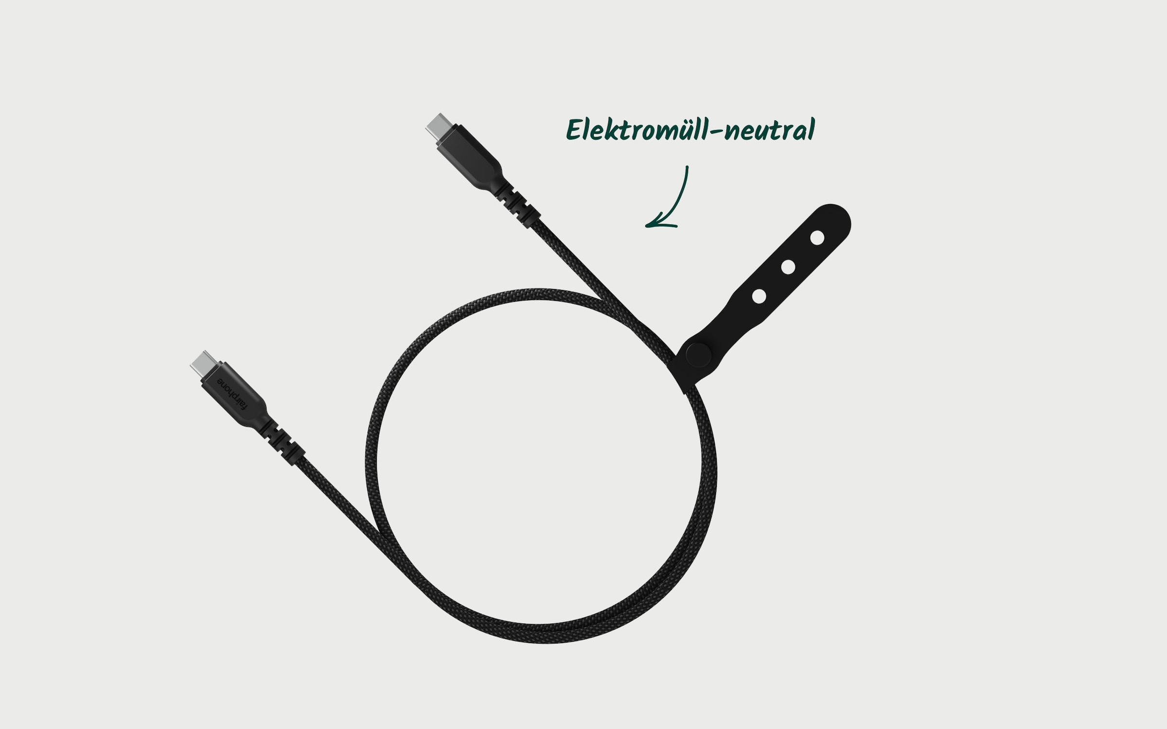 Fairphone Câble pour smartphone »USB-C 3.2 Long Life Lade- und Datenkabel (20 Gb/s) 1 m« 100 cm
