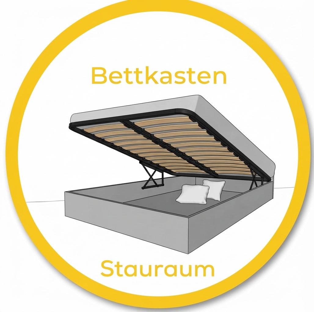 FORTE Lit rembourré »Helsingborg« incl. sommier à lattes, disponible en plusieurs couleurs