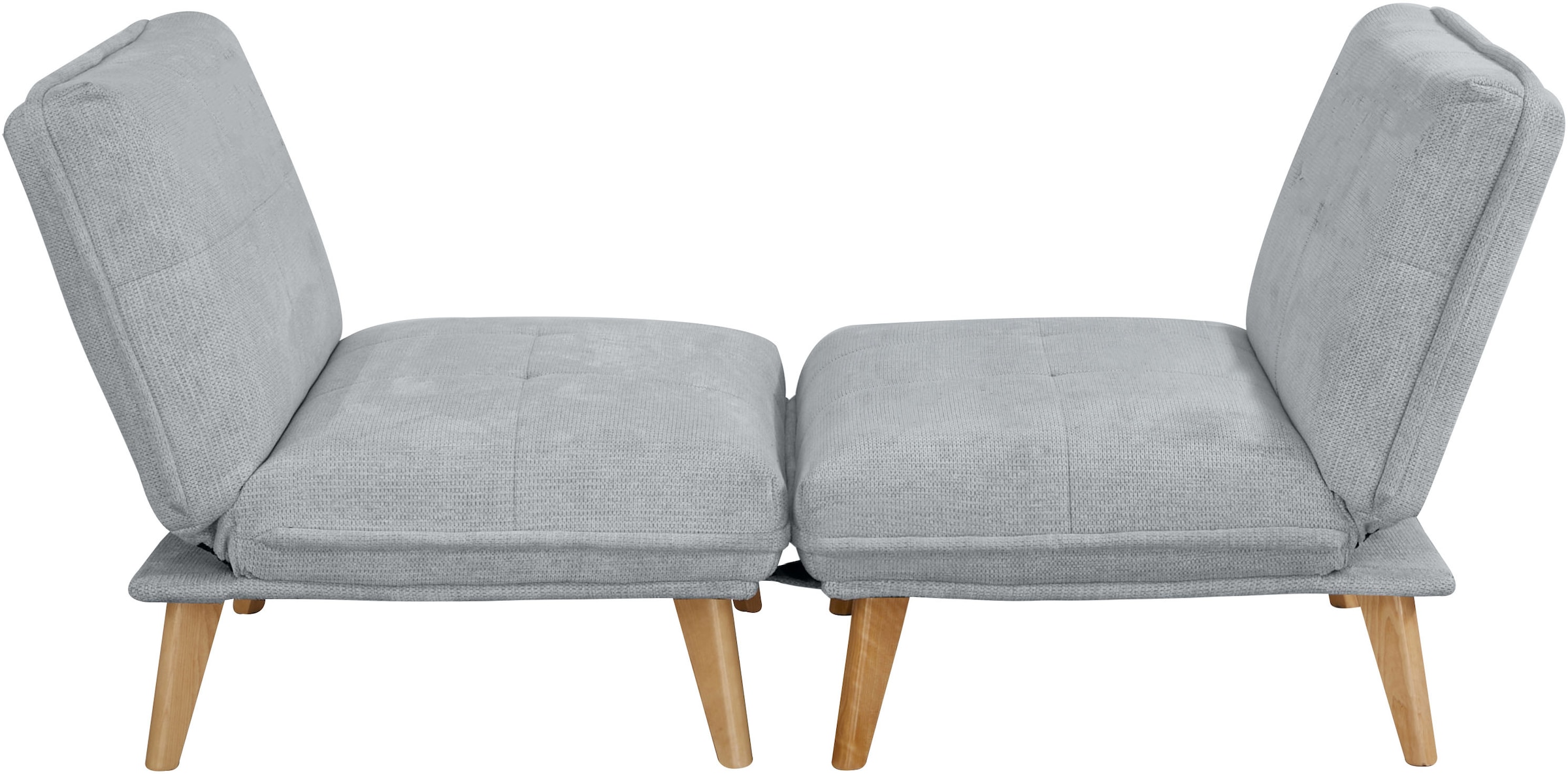 INOSIGN Sessel »DELANEY Schlafsofa, bestehend aus 2 Modulen, mit Schlaffunktion« Bettsofa, Schlafsessel, Klappsofa, erweiterbar, in Webstoff