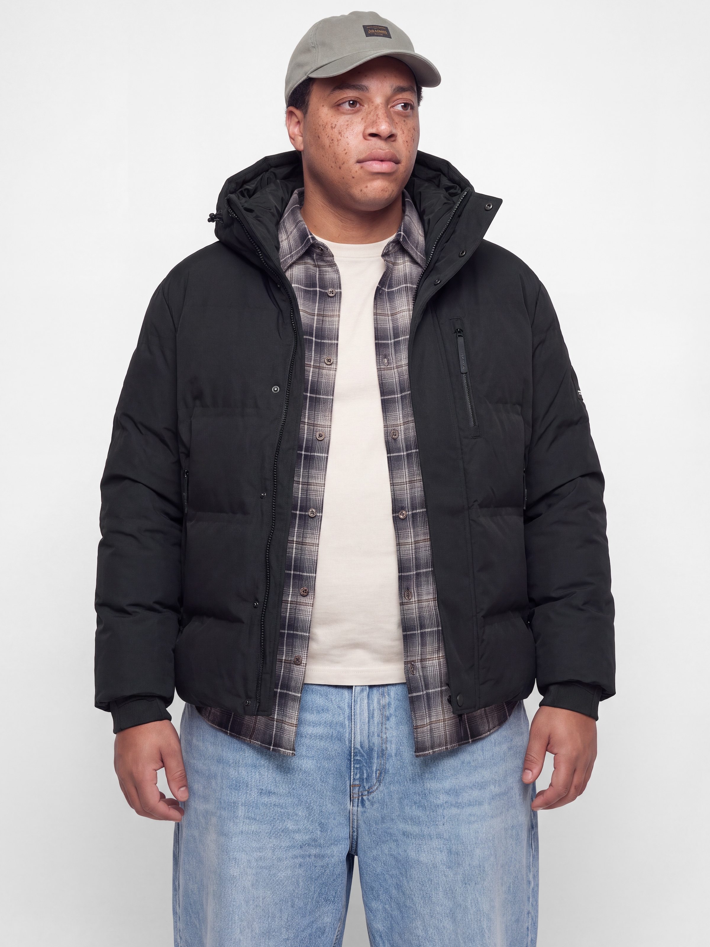 Jack & Jones PlusSize Steppjacke »JCOTRACE ALPHA PUFFER JACKET PLS« mit Kapuze Kunstfaser, regular fit