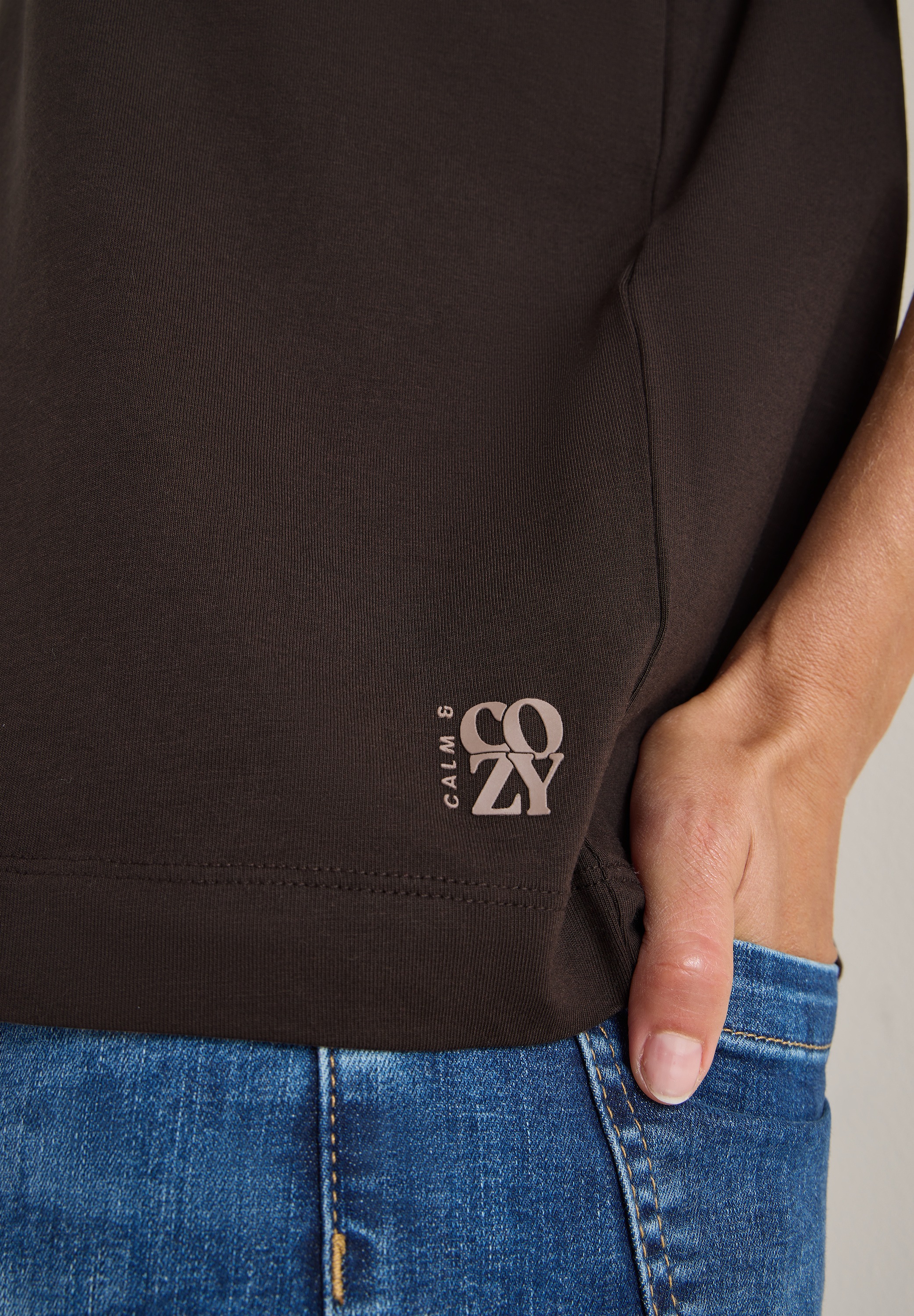 Cecil Langarmshirt im Tunika-Look