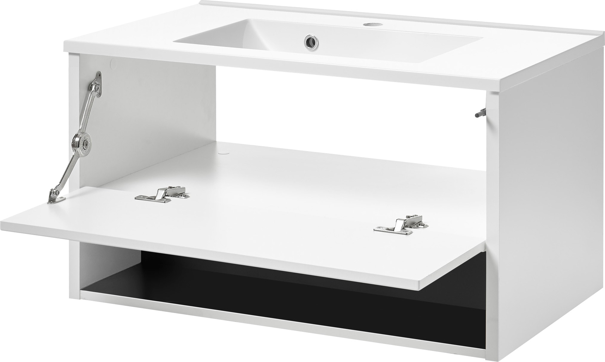 PLACES OF STYLE Badmöbel-Set »Studio Line, Bad im modernen Design, 5-teiliges Badezimmer« 5 Stk. tlg.