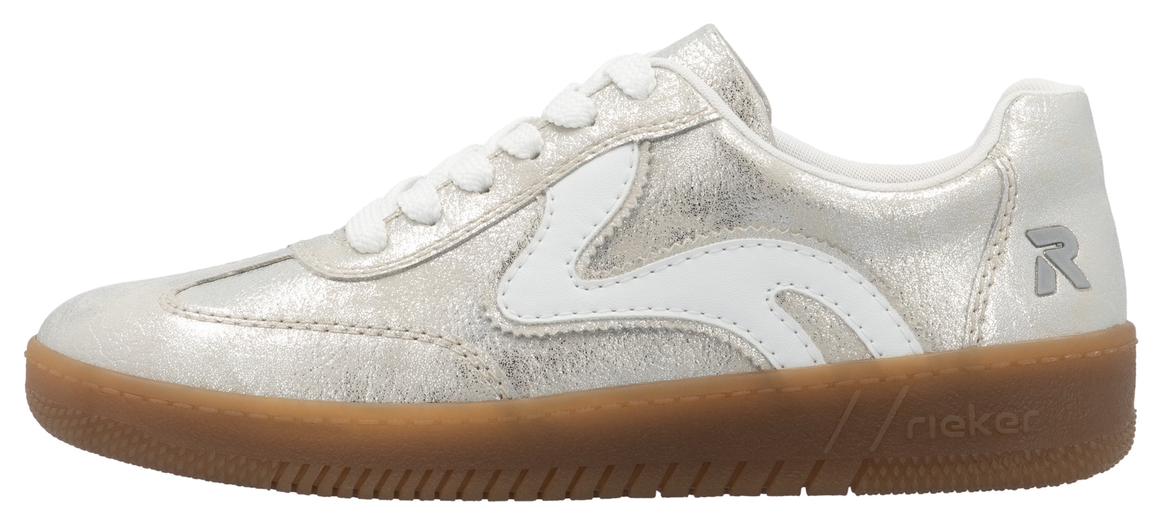 RIEKER Sport Plateausneaker  , Freizeitschuh, Halbschuh, Schnürschuh in veganer Verarbeitung