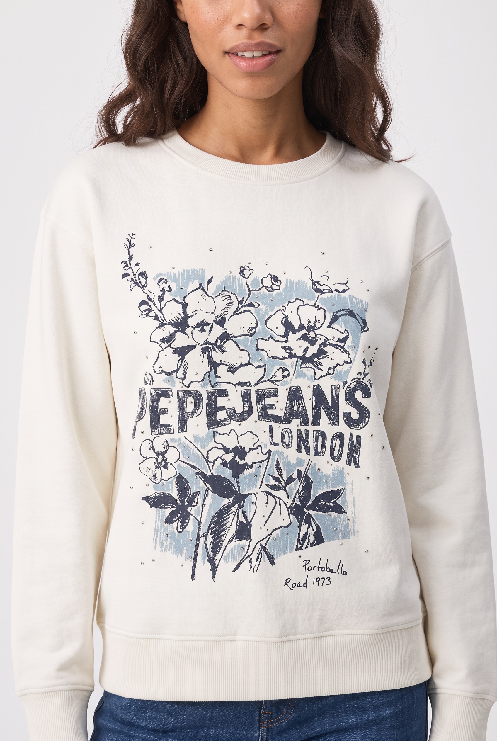 Pepe Jeans Sweat-shirt »BEDA«, imprimé, col rond
