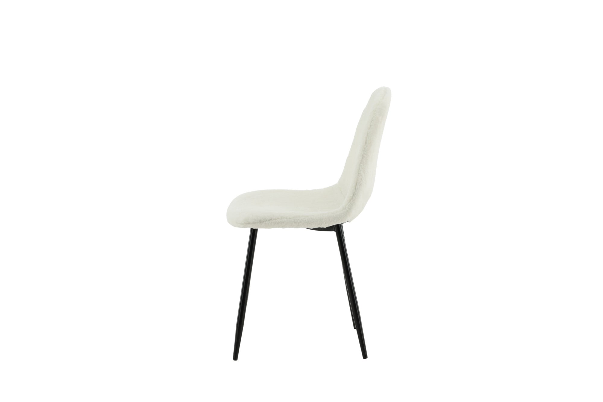 Venture Home Esszimmerstuhl »Polar Fluff, 2er-Set Esszimmerstühle in Weiss-Teddy, 150 kg belastbar« () 2 Stk.Polsterstuhl, Plüsch-Bezug, Metallbeine, weich, kuschelig