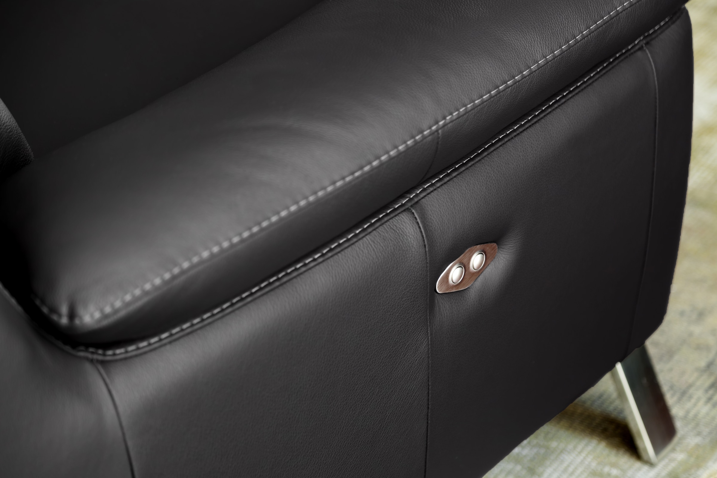 CALIA ITALIA Polstergarnitur »Roby« Set, 2 Stk. tlg. in Leder, mit elektrischer Relaxfunktion