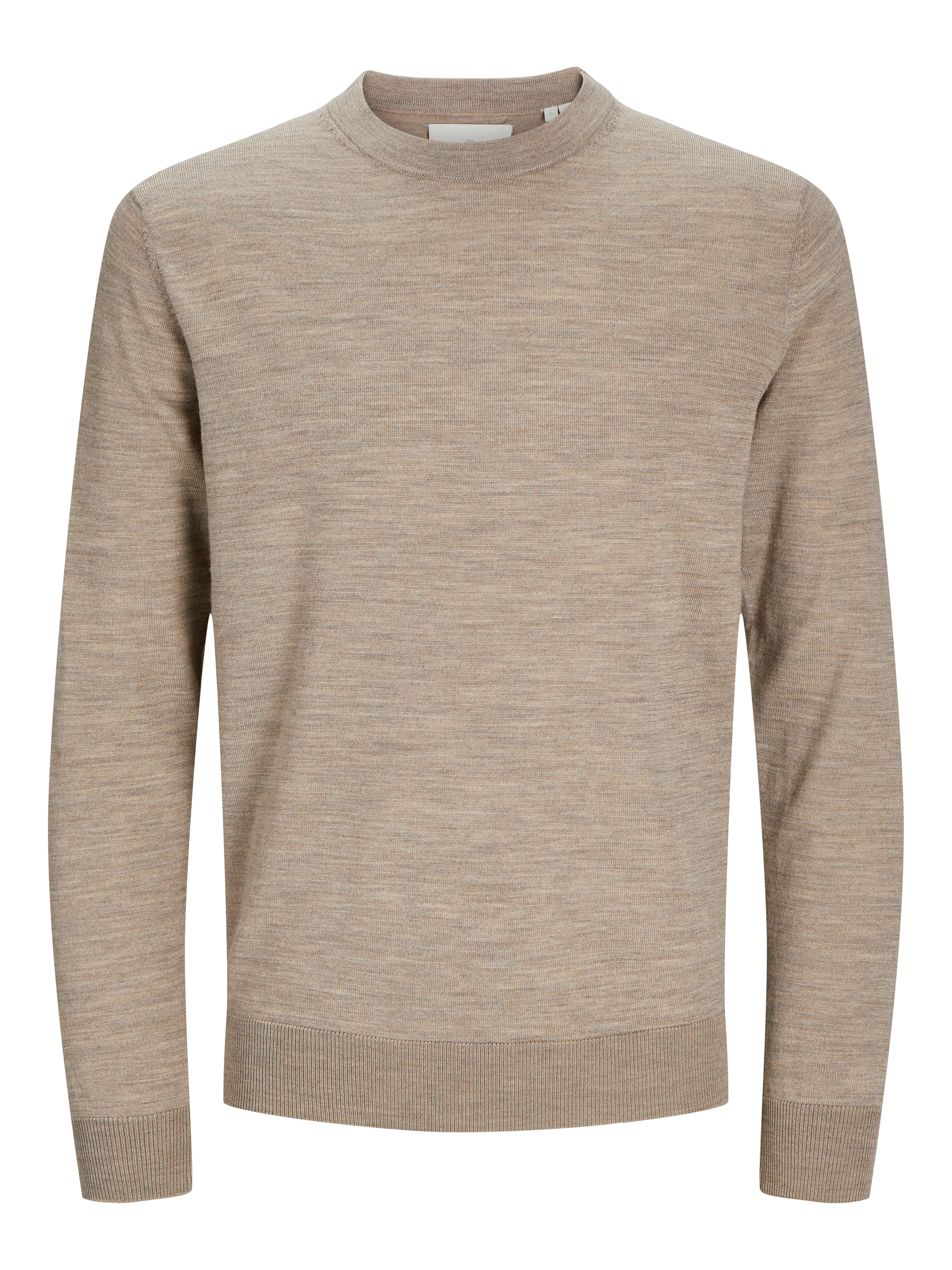 Jack & Jones Pull à col rond »JPRBLAMARK MERINO KNIT CREW NECK LN« Laine, coupe régulière