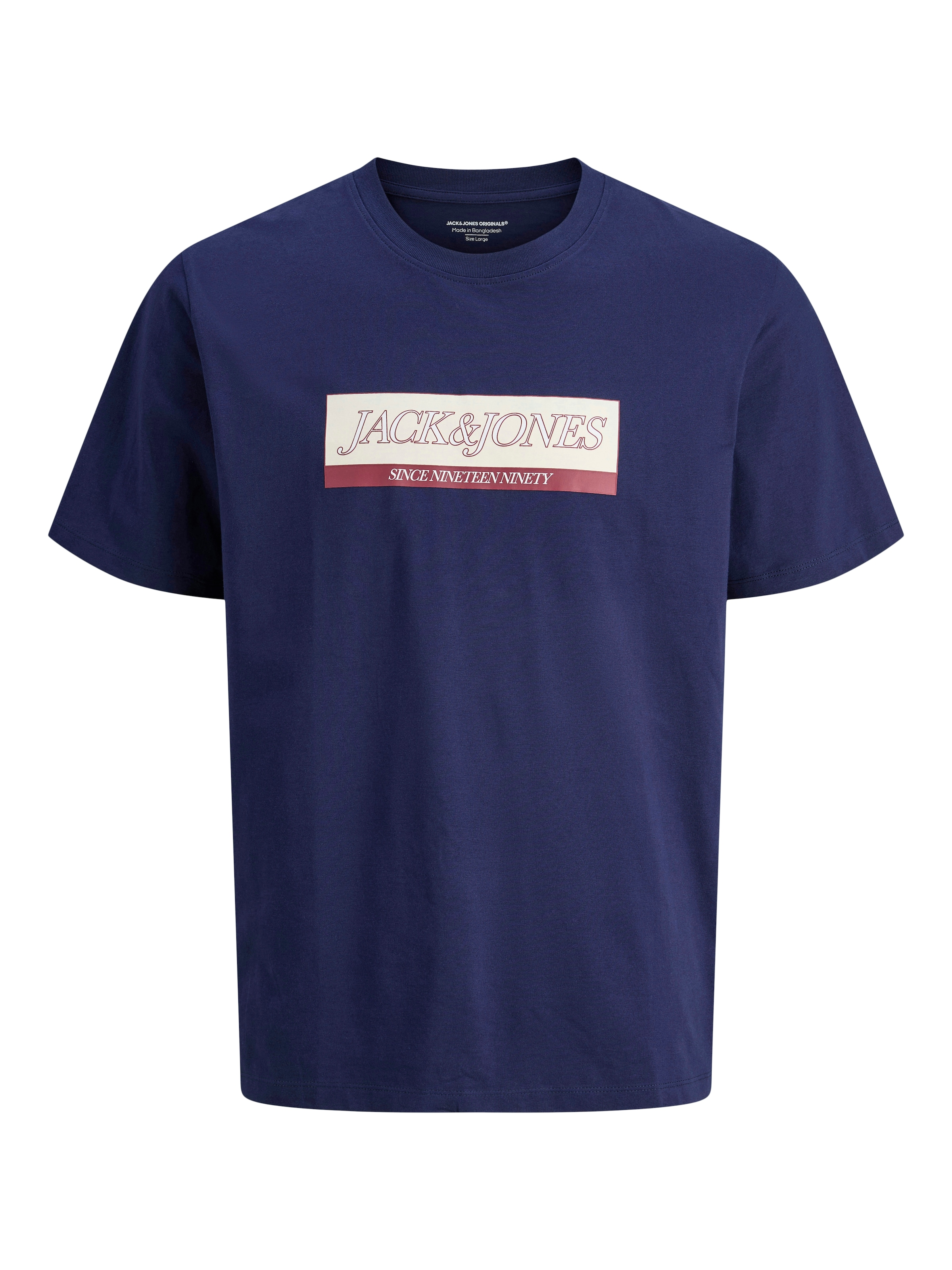 Jack & Jones Rundhalsshirt »JORINWOOD BLOCK BRANDING TEE SS CN3PK MP«, 3 Stk.
