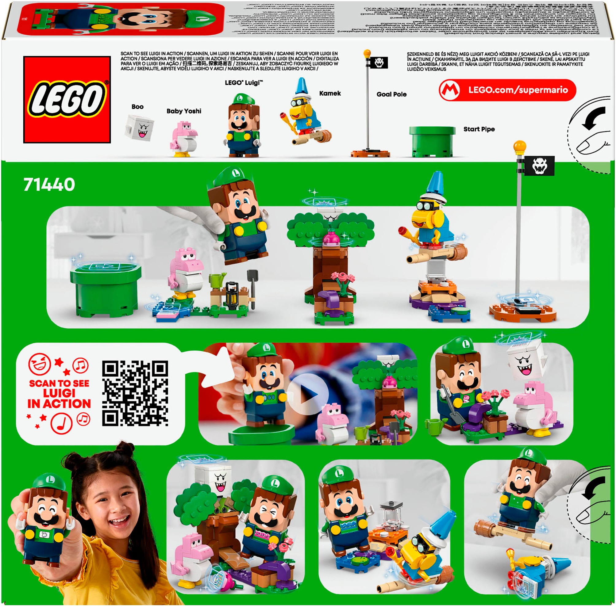 LEGO® Konstruktionsspielsteine »Abenteuer mit dem interaktiven LEGO® Luigi™ (71440), LEGO Super Mario« Made in Europe